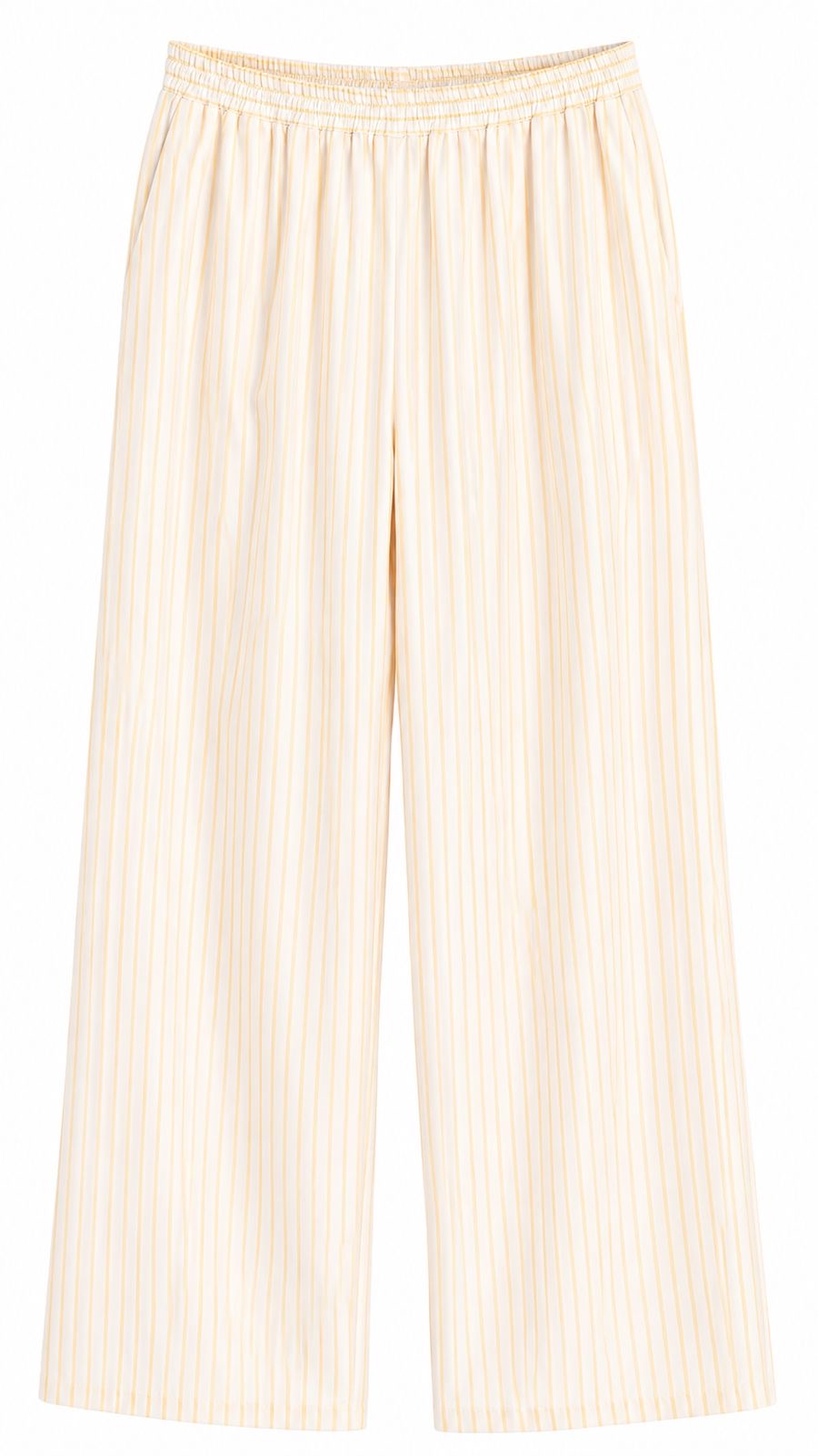 TROUSER MARCELL PINSTRIPES BUTTER YELLOW WHITE MCL11352