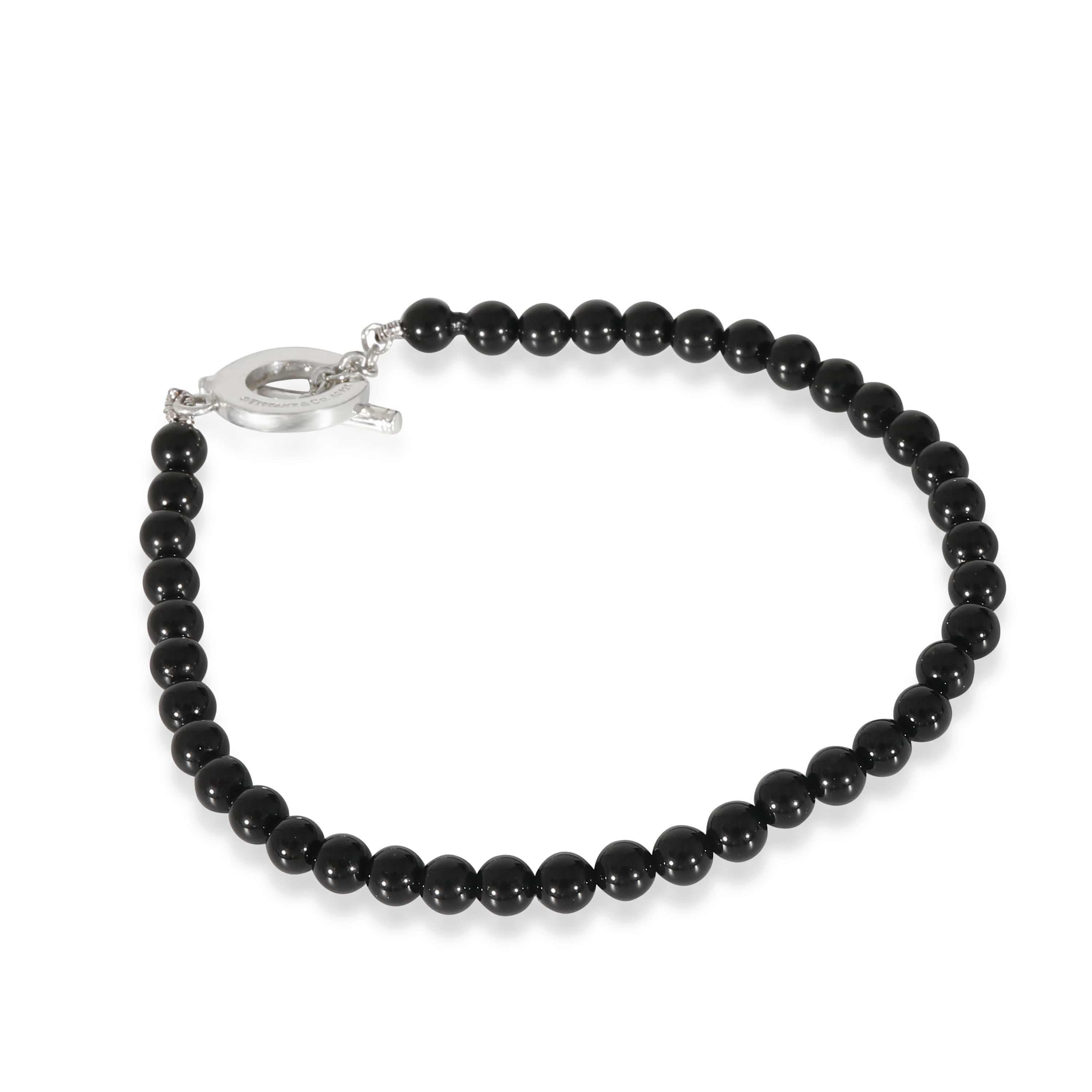 Tiffany & Co. Tiffany Onyx Beads Bracelet in Sterling Silver