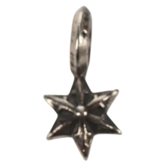 Chrome Hearts Stack Star Charm Ag925 Silver Auth 136575M 136575M