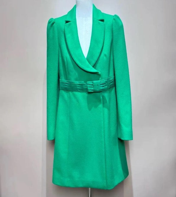 Red Valentino green wool coat, size 38 SYCC2046