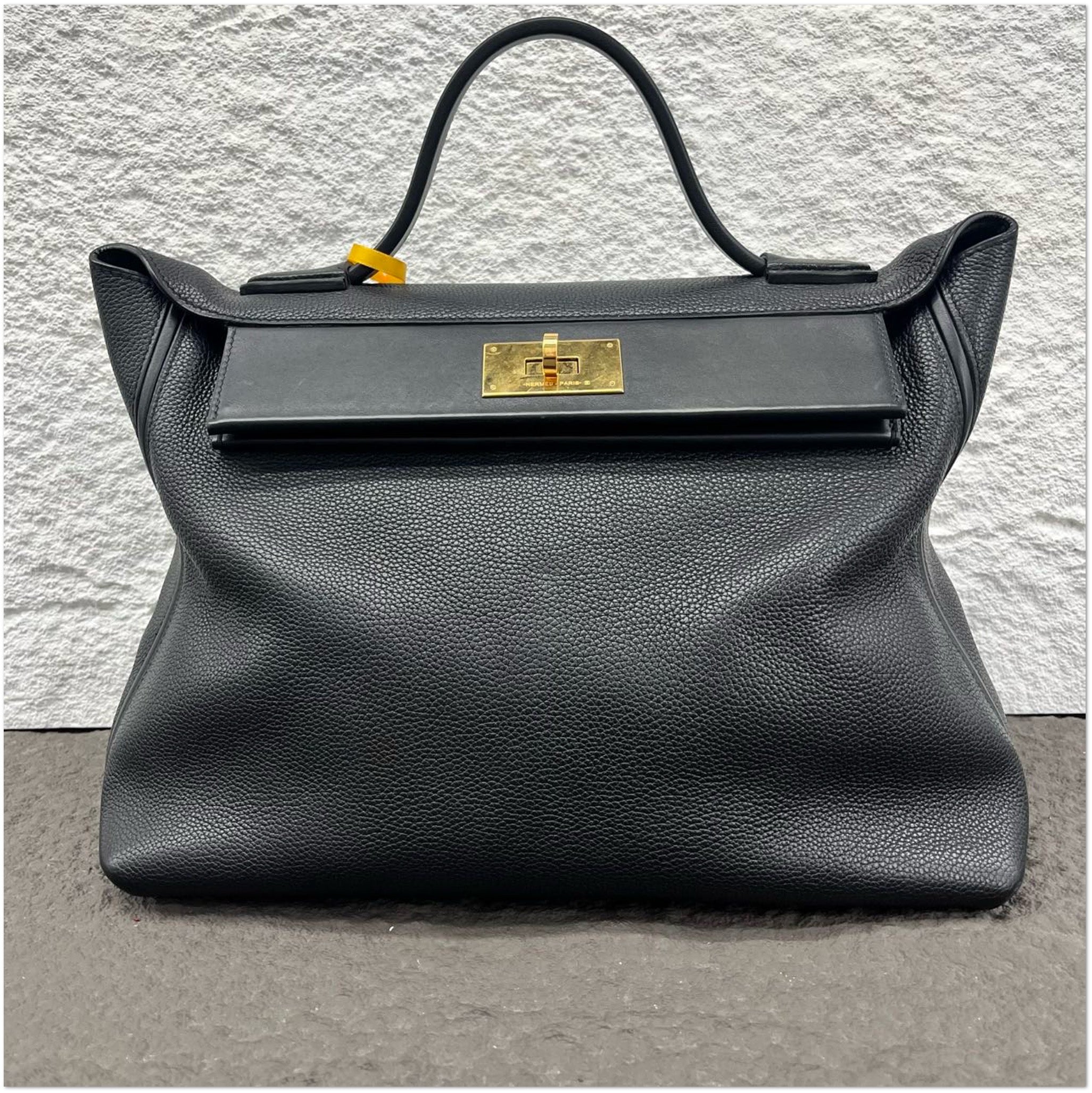 Hermès Black Togo Leather 24/24 Handle Bag C19494705962