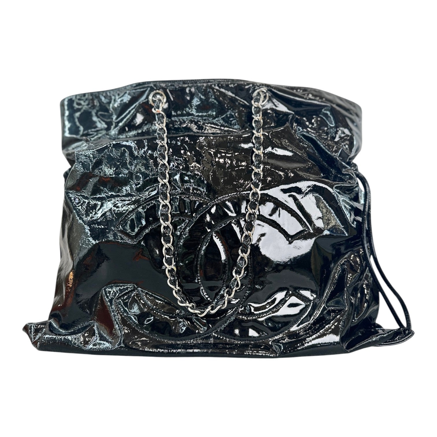 Chanel Patent Black Tote Bag