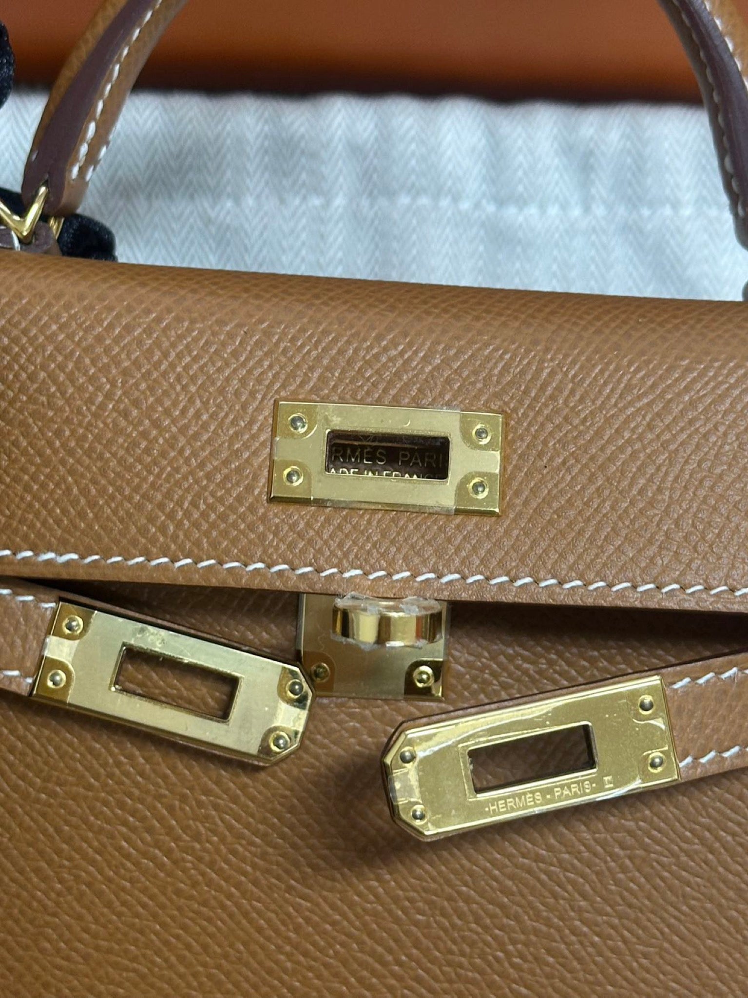 Hermès Mini Kelly Gold GHW Stamp C image 14