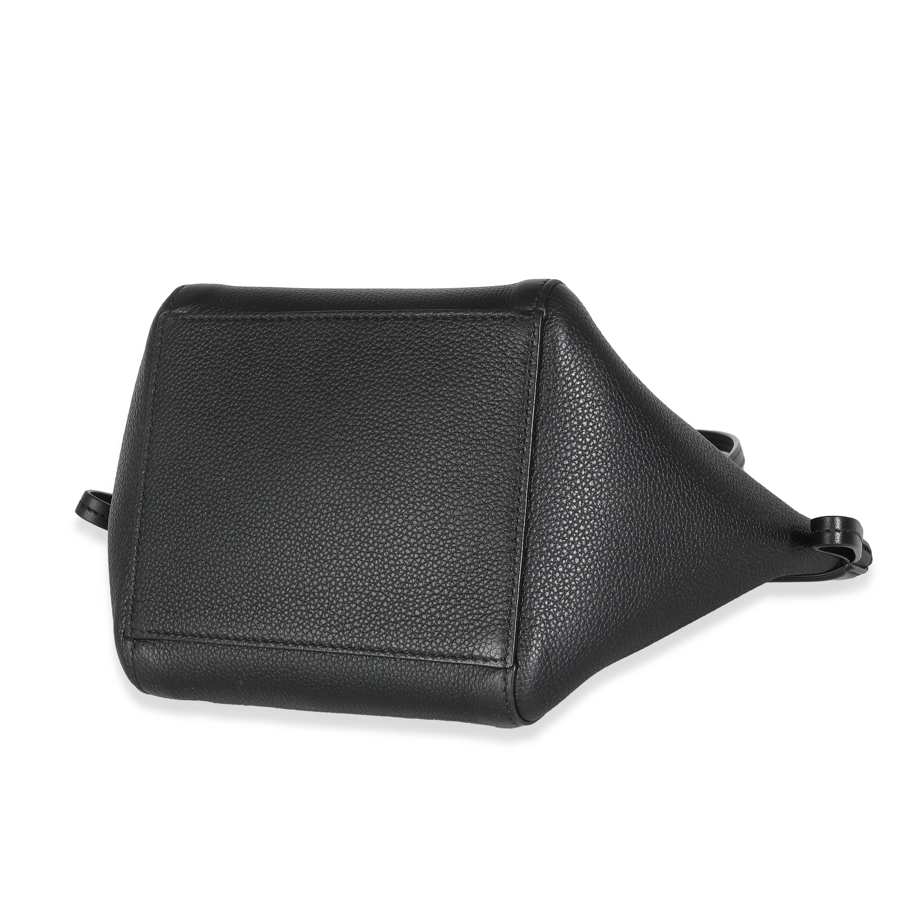 Fendi Black Vitello Mini Origami Tote Handbag box