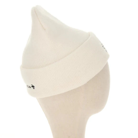 Chrome Hearts CH Plus Stitch Acrylic Beanie Cap Acrylic White Auth 140399M 140399M