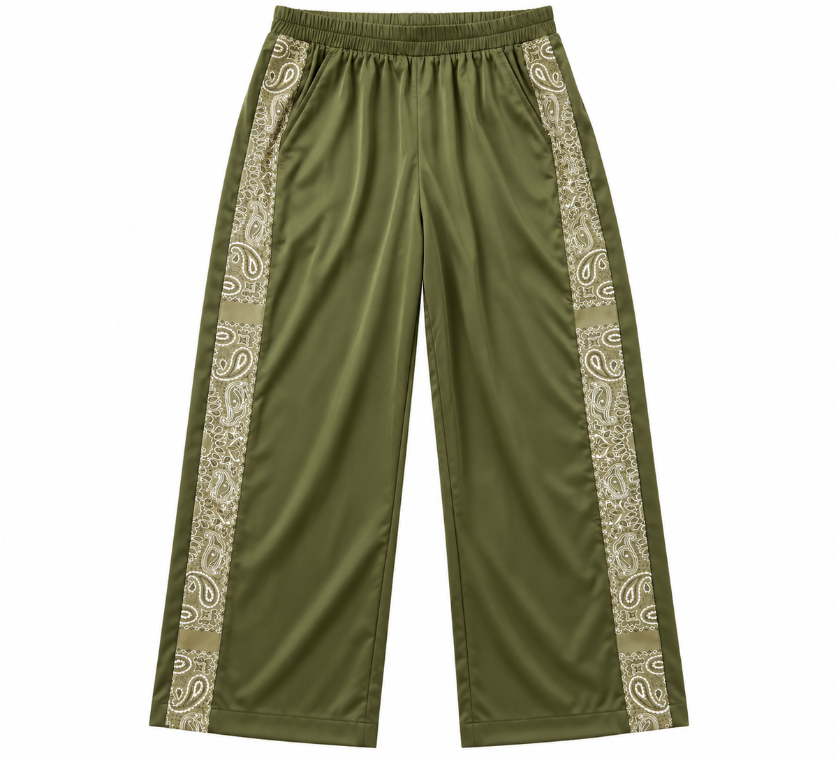 TROUSER GREEN SIDE BAND SUEDE MCL13486