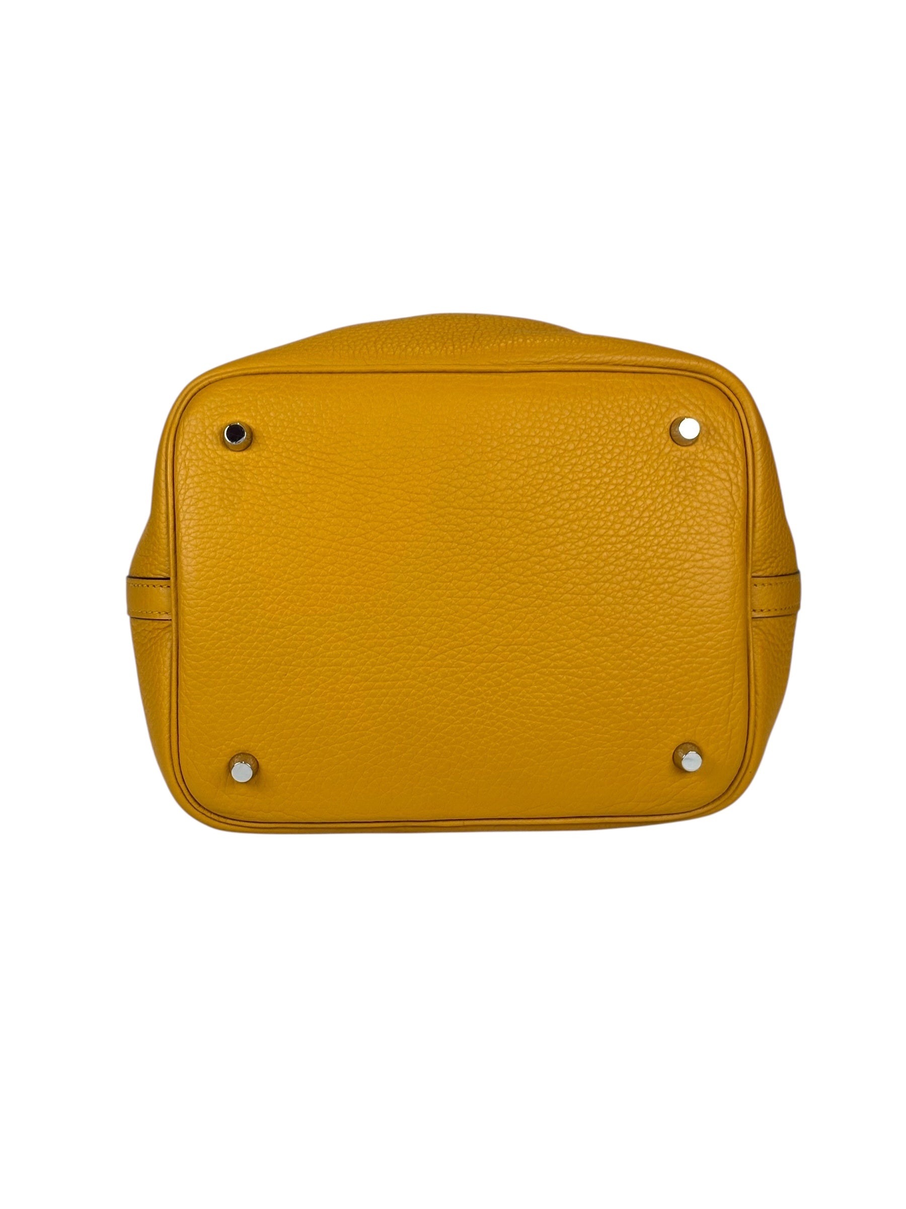 Hermes Picotin 22 Amber Clemence