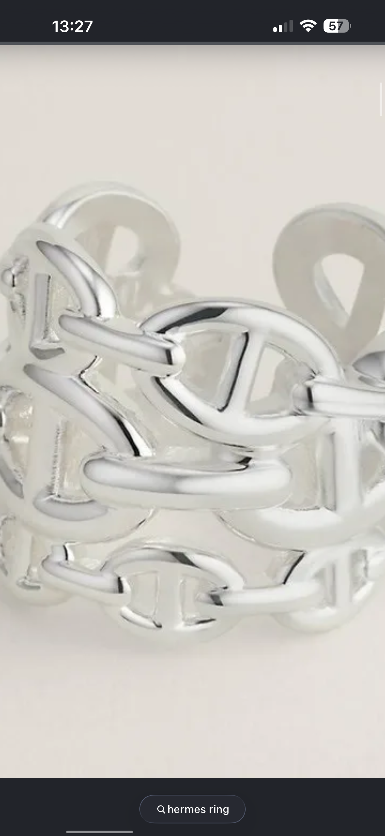 Hermes triple ring size 54 ALC3958
