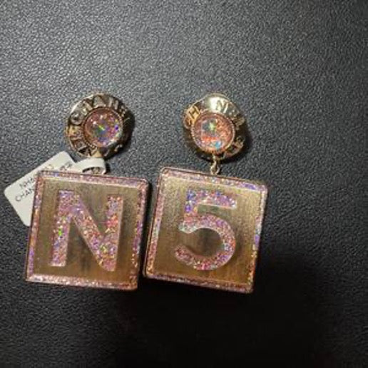 CHANEL 21st Anniversary Number 5 Earrings NH606033