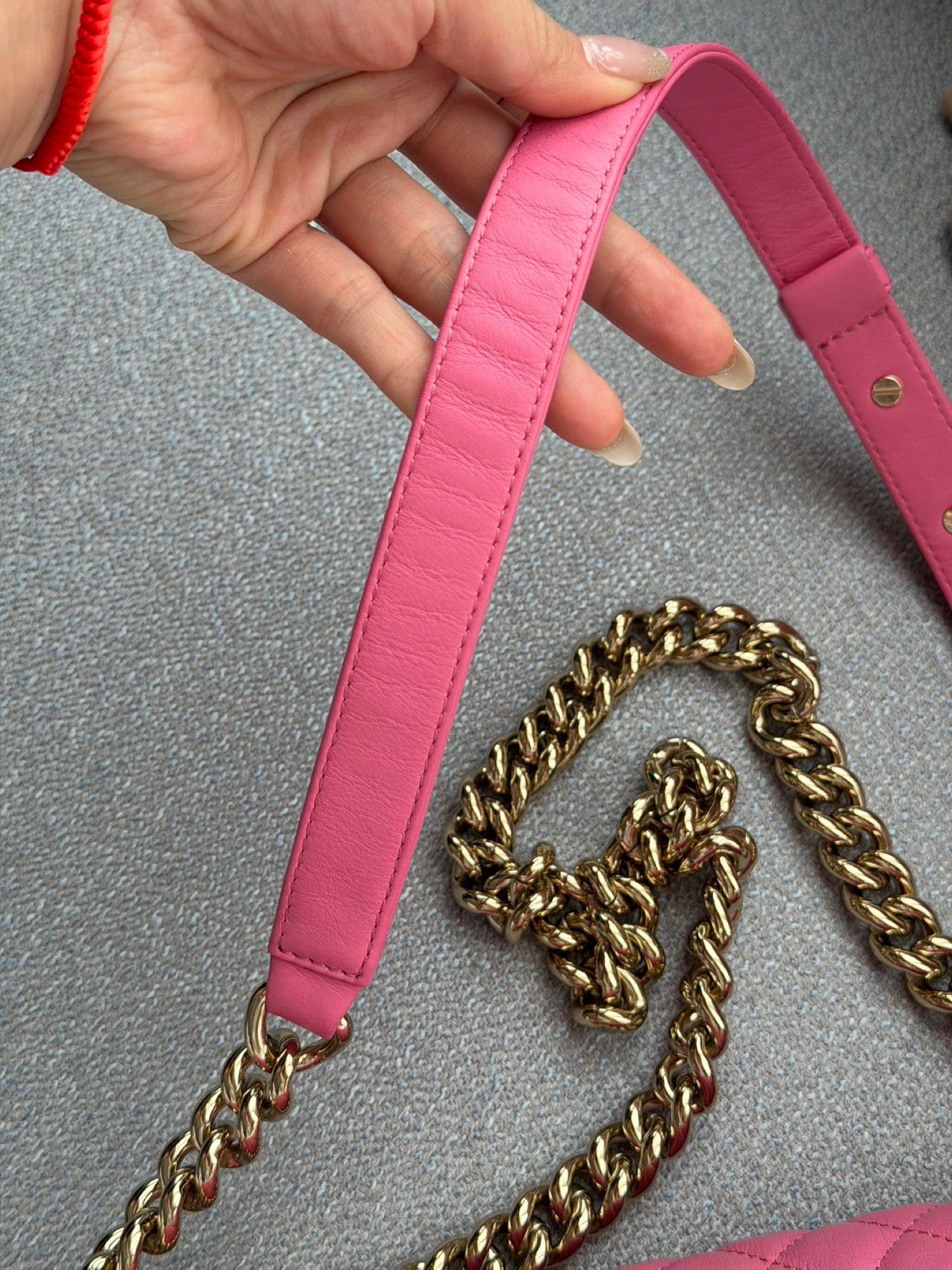 Chanel Boy Flap Bag Pink image 15