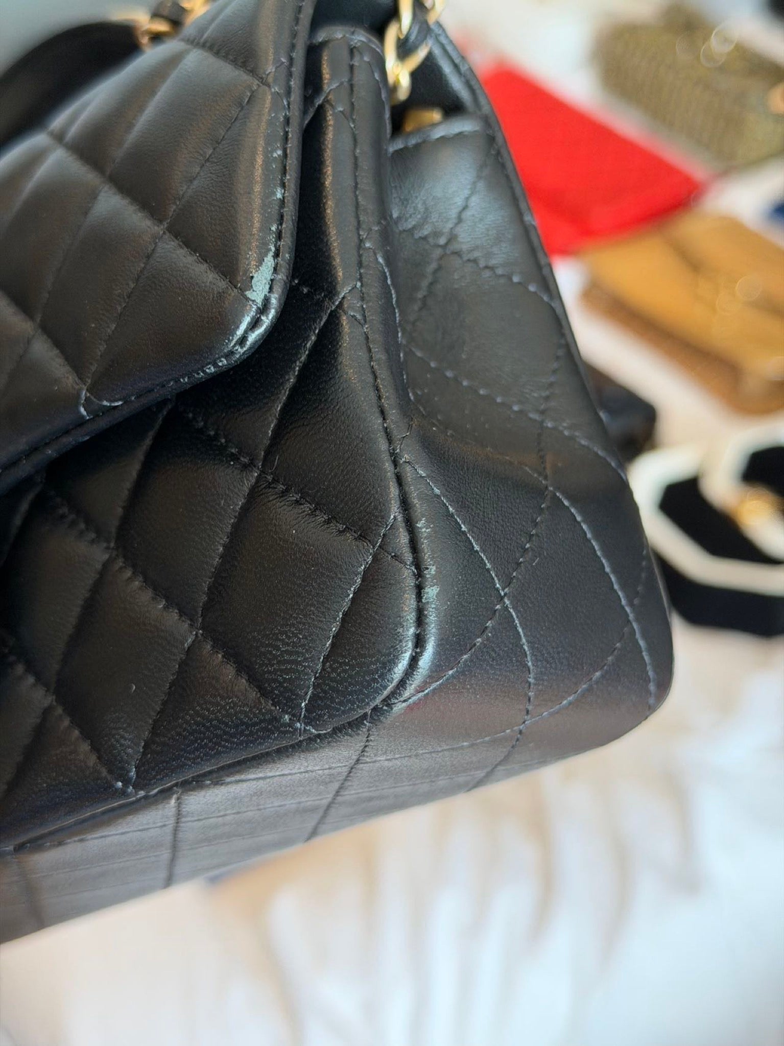 Chanel Top Handle Mini Flap Bag Black image 15