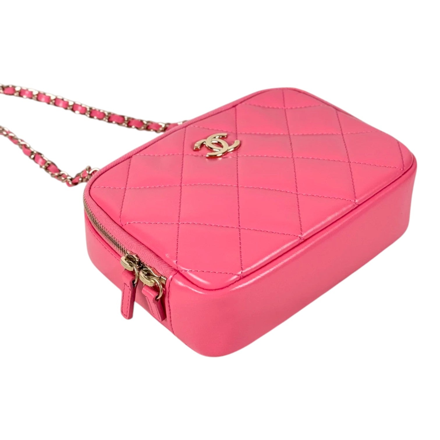 Chanel Pink Top Handle Camera Bag
