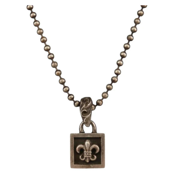 Chrome Hearts Framed BS Flare Charm Ag925 Silver Auth 152462M 152462M