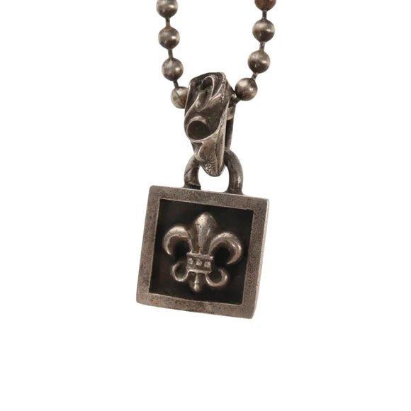 Chrome Hearts Framed BS Flare Charm Ag925 Silver Auth 152462M 152462M