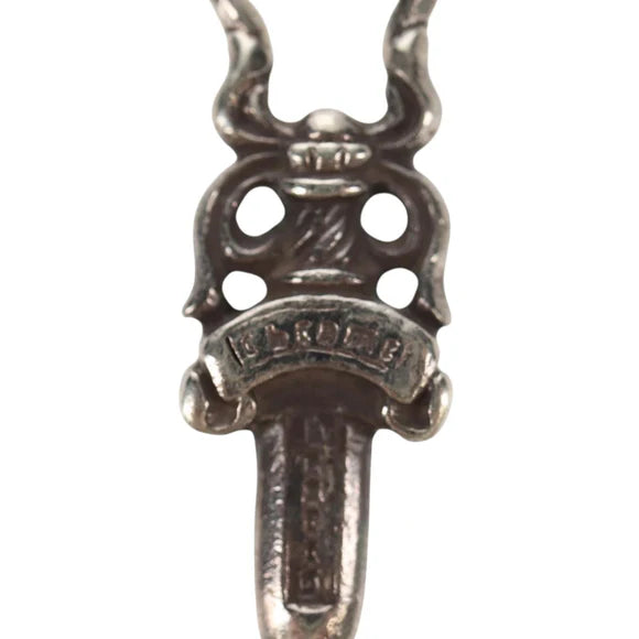 Chrome Hearts Dagger Pendant Top Charm Ag925 Silver Auth 152463M 152463M