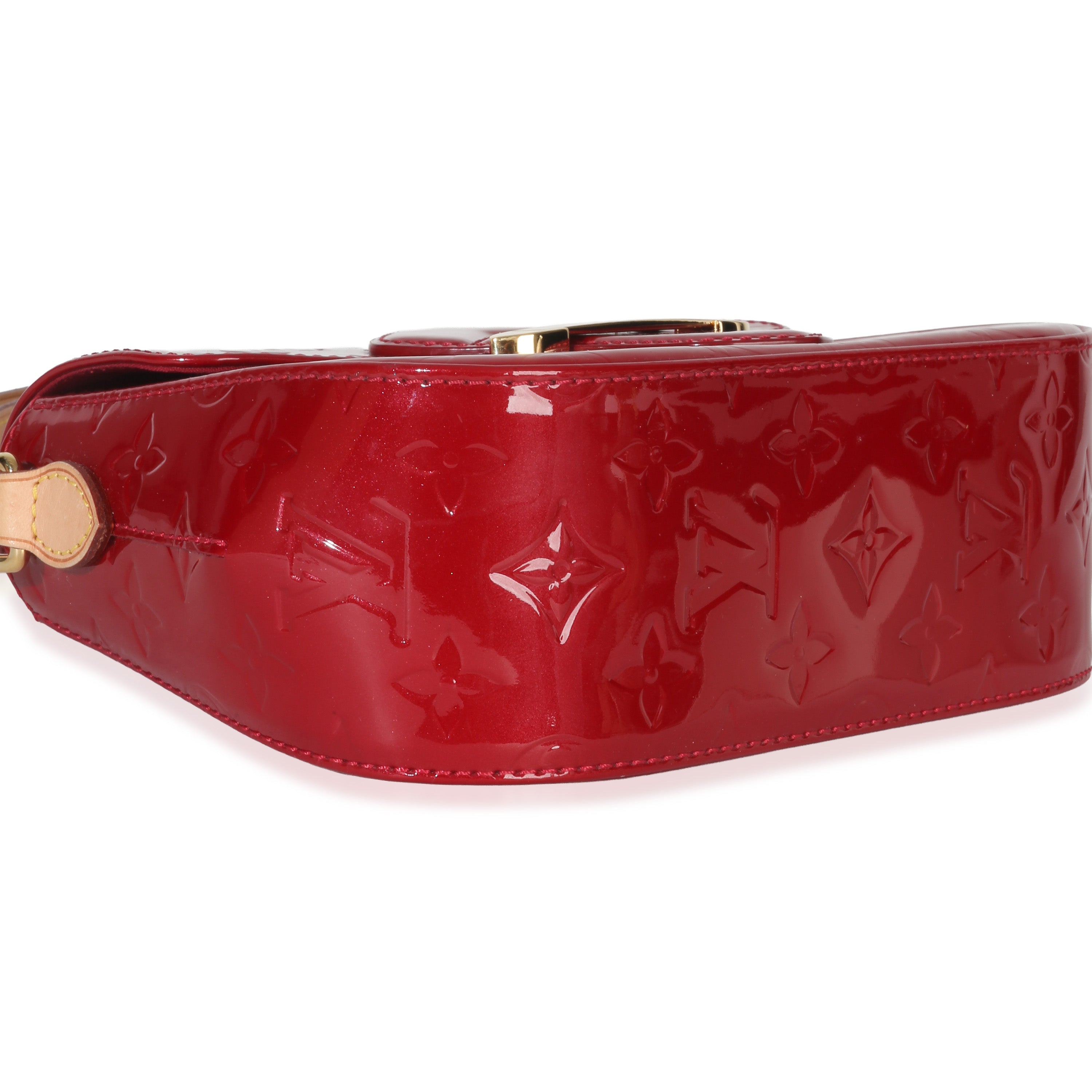 Louis Vuitton Pomme D'Amour Monogram Vernis Bellflower PM Handbag clasp