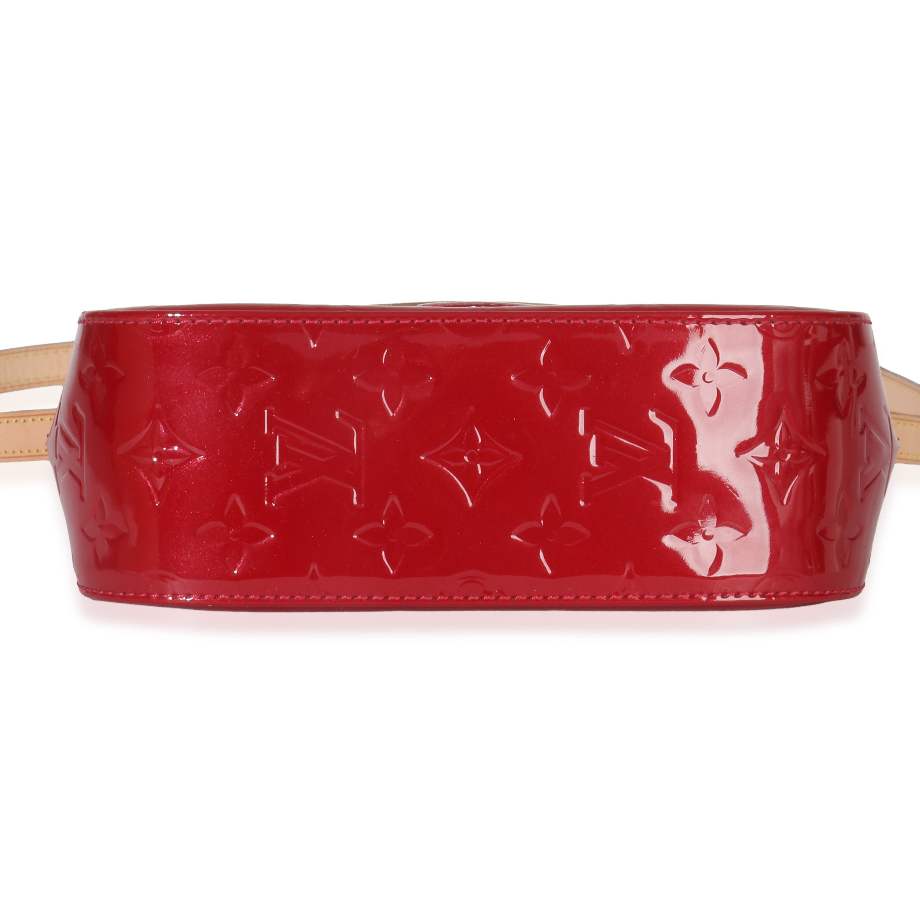 Louis Vuitton Pomme D'Amour Monogram Vernis Bellflower PM Handbag stamp