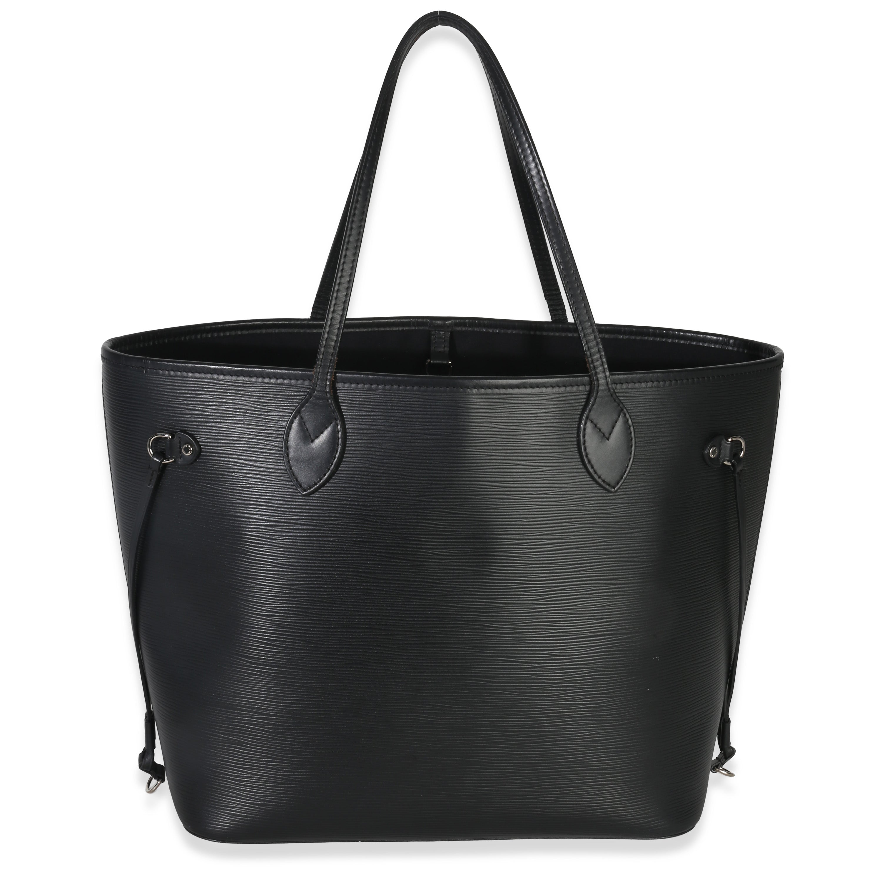 Louis Vuitton Black Epi Neverfull MM Handbag bv