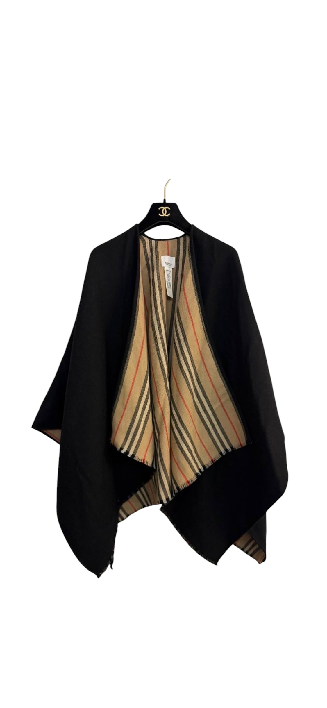 Burberry Poncho Cape Black FS DLT8170