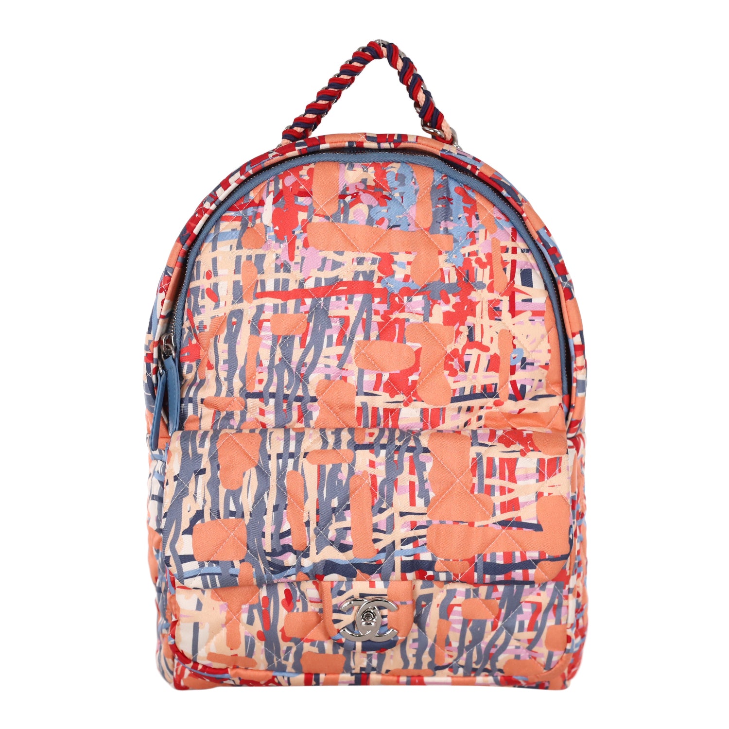 Chanel S/S 2018 Printed Foulard Backpack CHA05598B