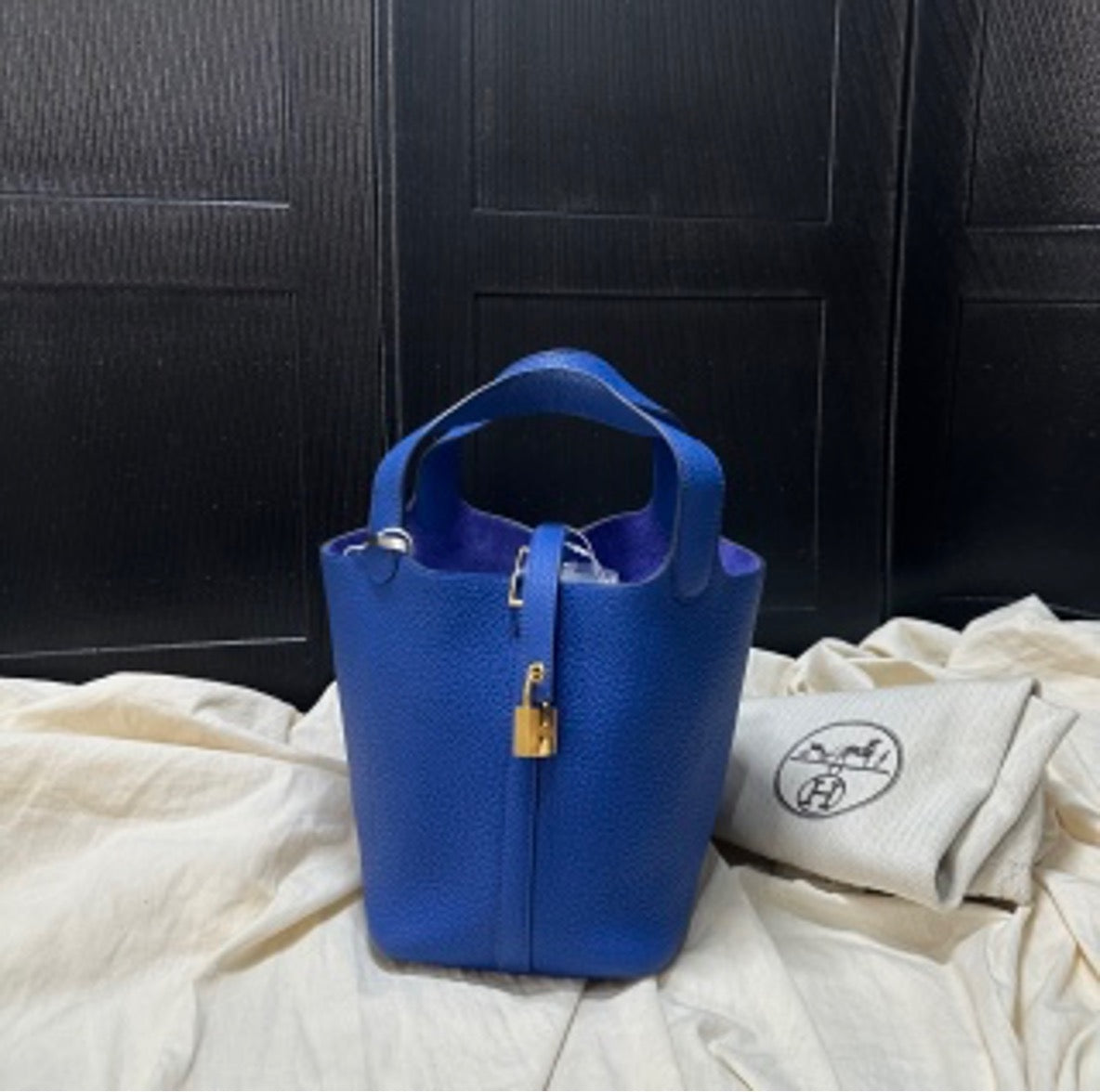 Hermes Basket in Electric Blue - Z-Mark US64261