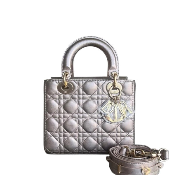 DIOR LADY SMALL FLAP ABC - CANNAGE CALFSKIN GOLD GOLD HARDWARE MYABC SYCMDA129