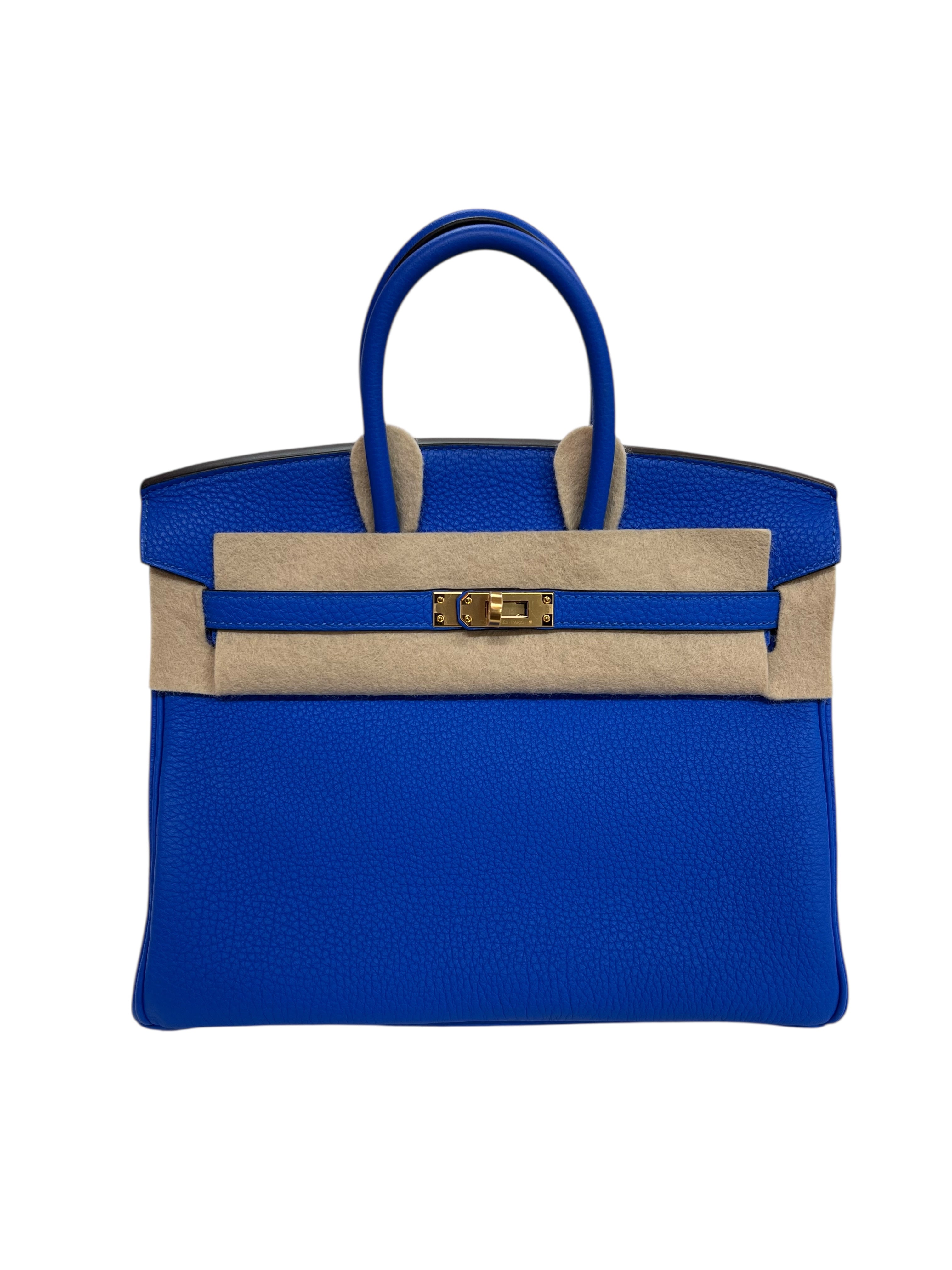 Hermes Birkin 25 Blue Hydra Togo GHW #W SKCJB-270962