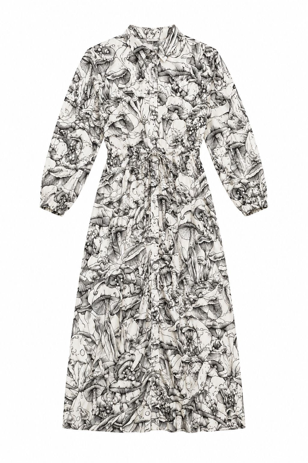 DRESS MUSHROOM WHITE BLACK MCL11985