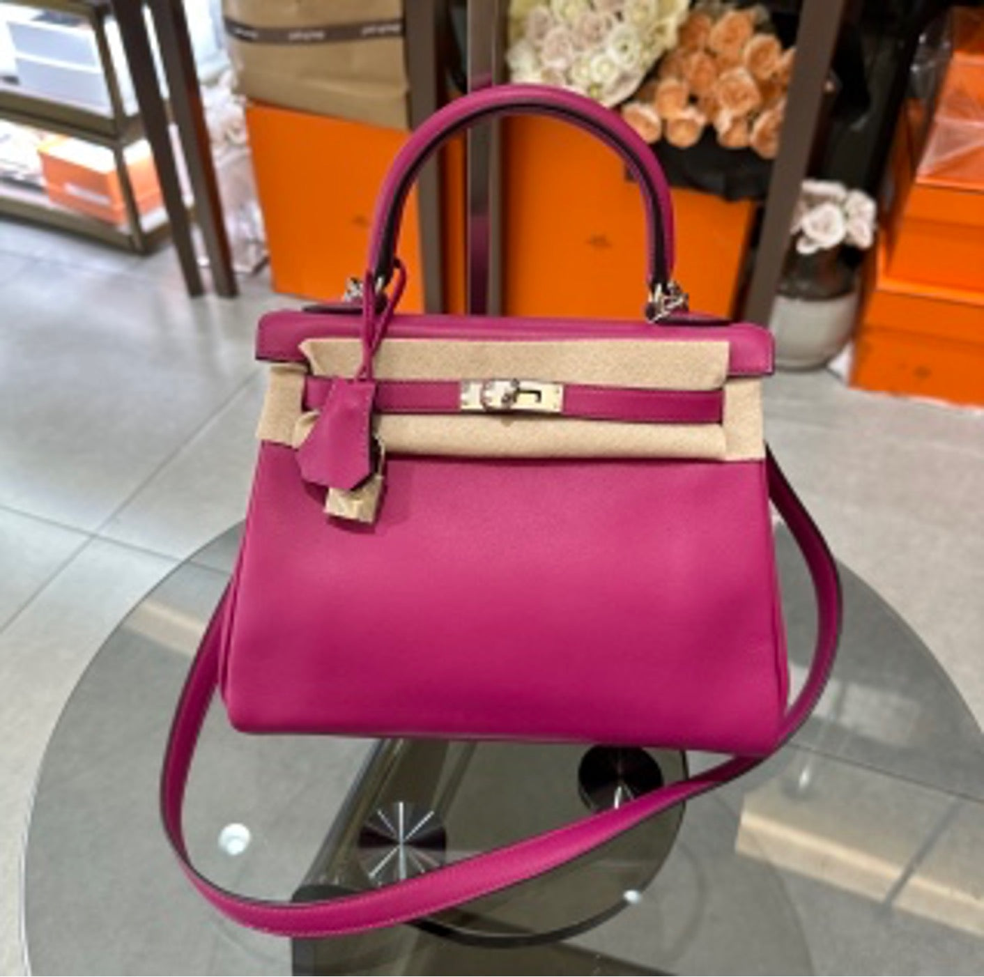 Hermes Kelly 25 D-stamp US5112961