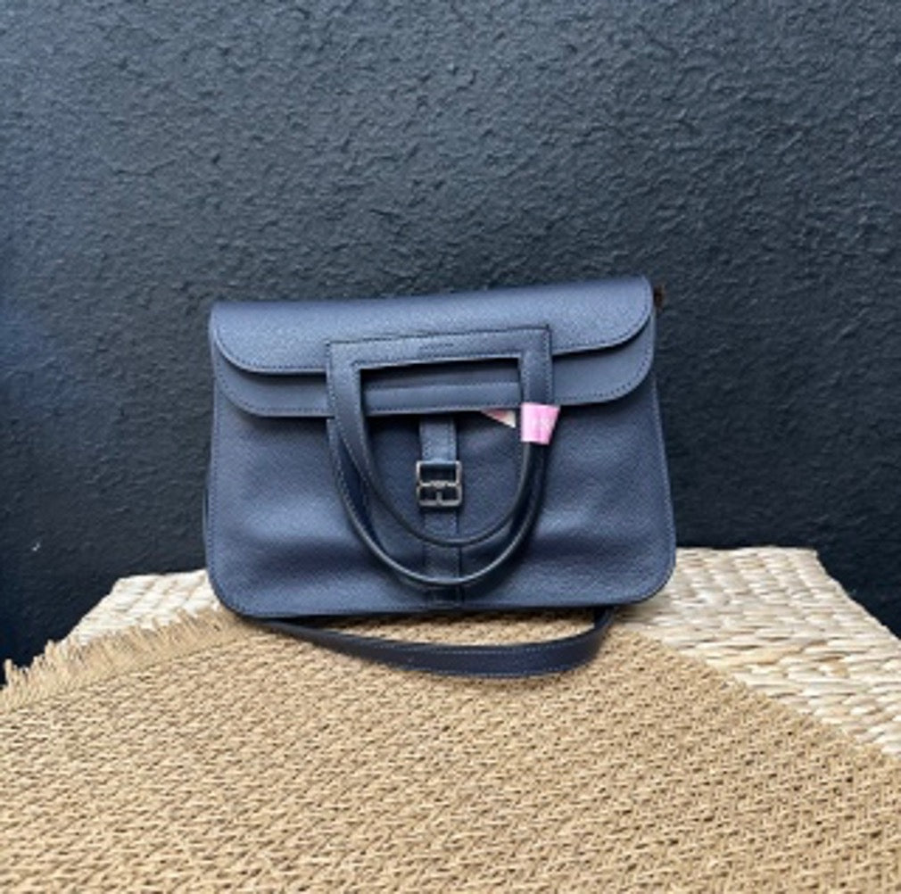 Hermes Halzan Midnight Blue Z-Mark US6012432