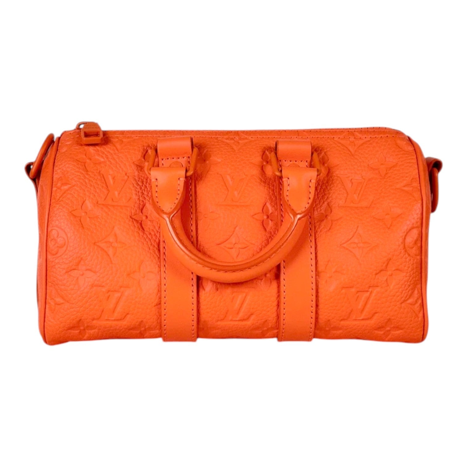 Louis Vuitton Orange 25cm Monogram Keepall with Strap