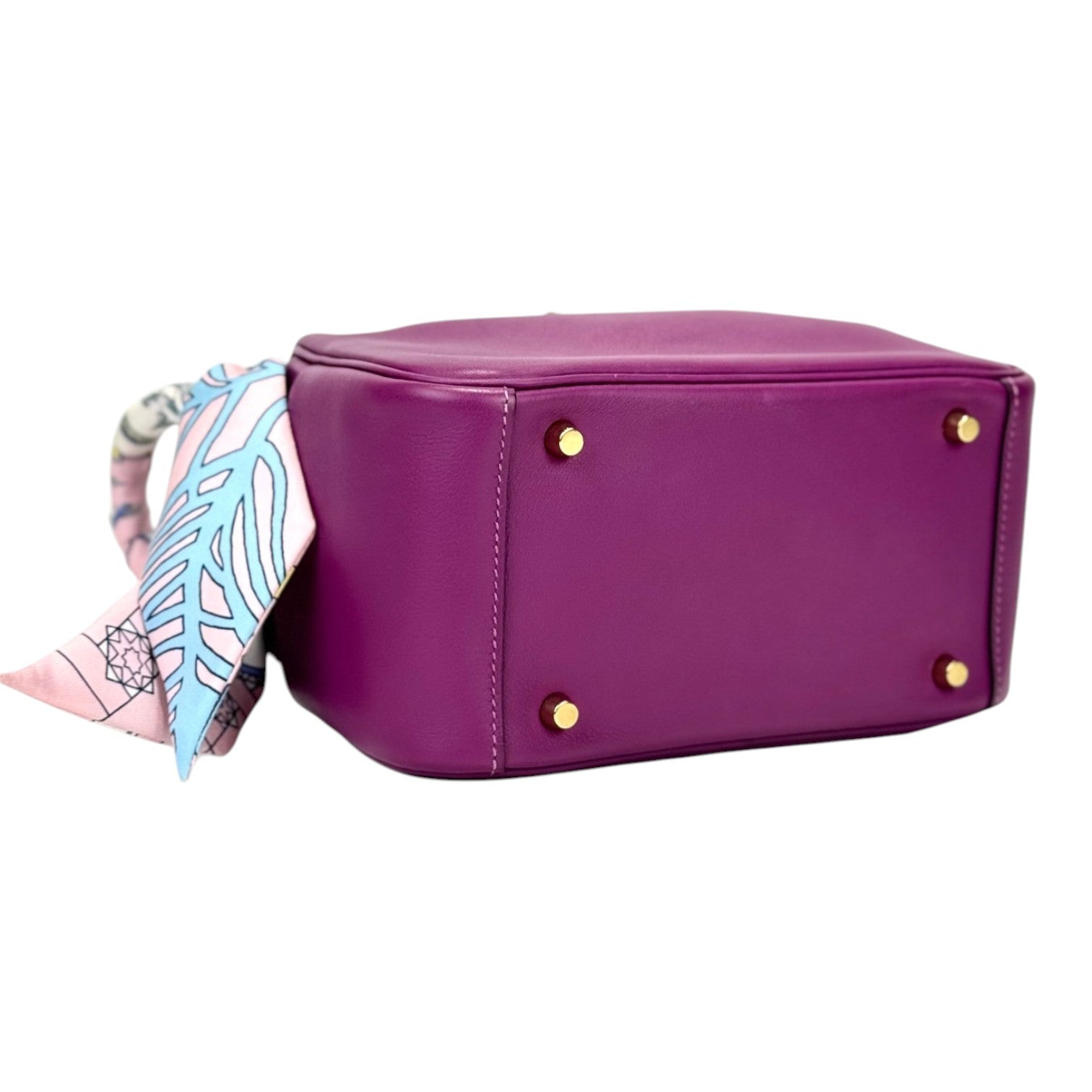 Hermes Purple Mini Lindy Bag - Full Set
