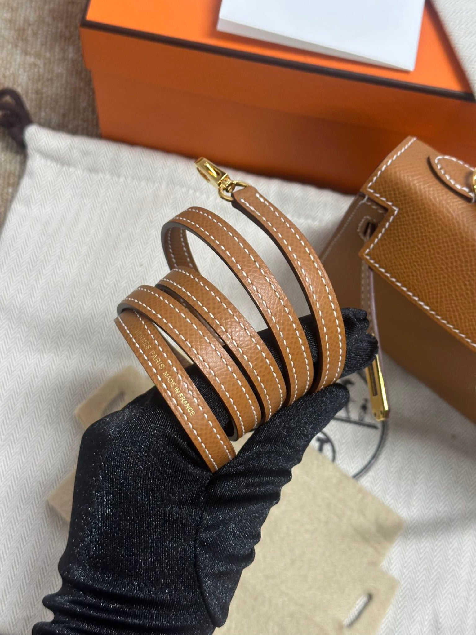 Hermès Mini Kelly Gold GHW Stamp C image 18