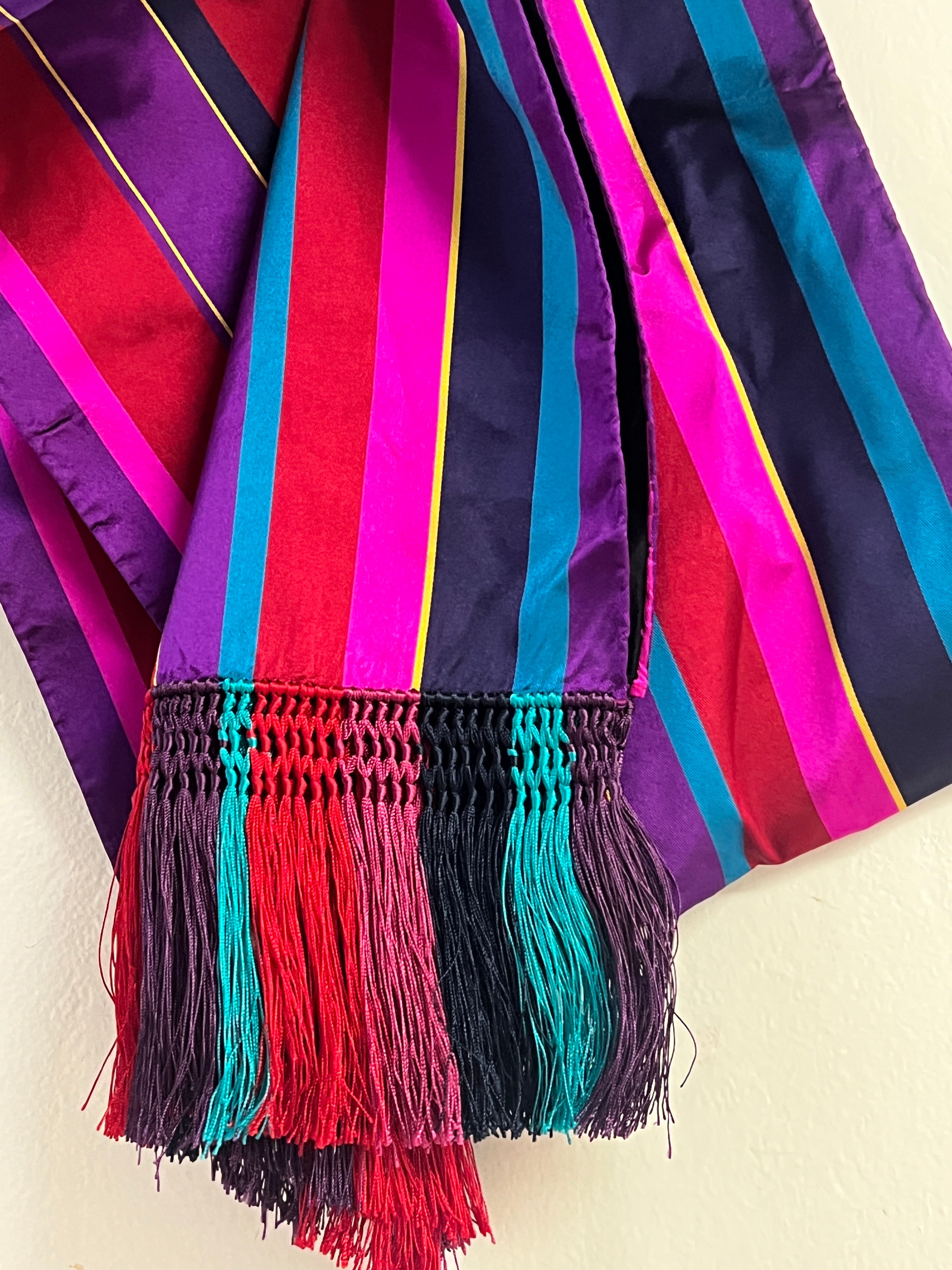 YSL colorful silk scarf AKC1472