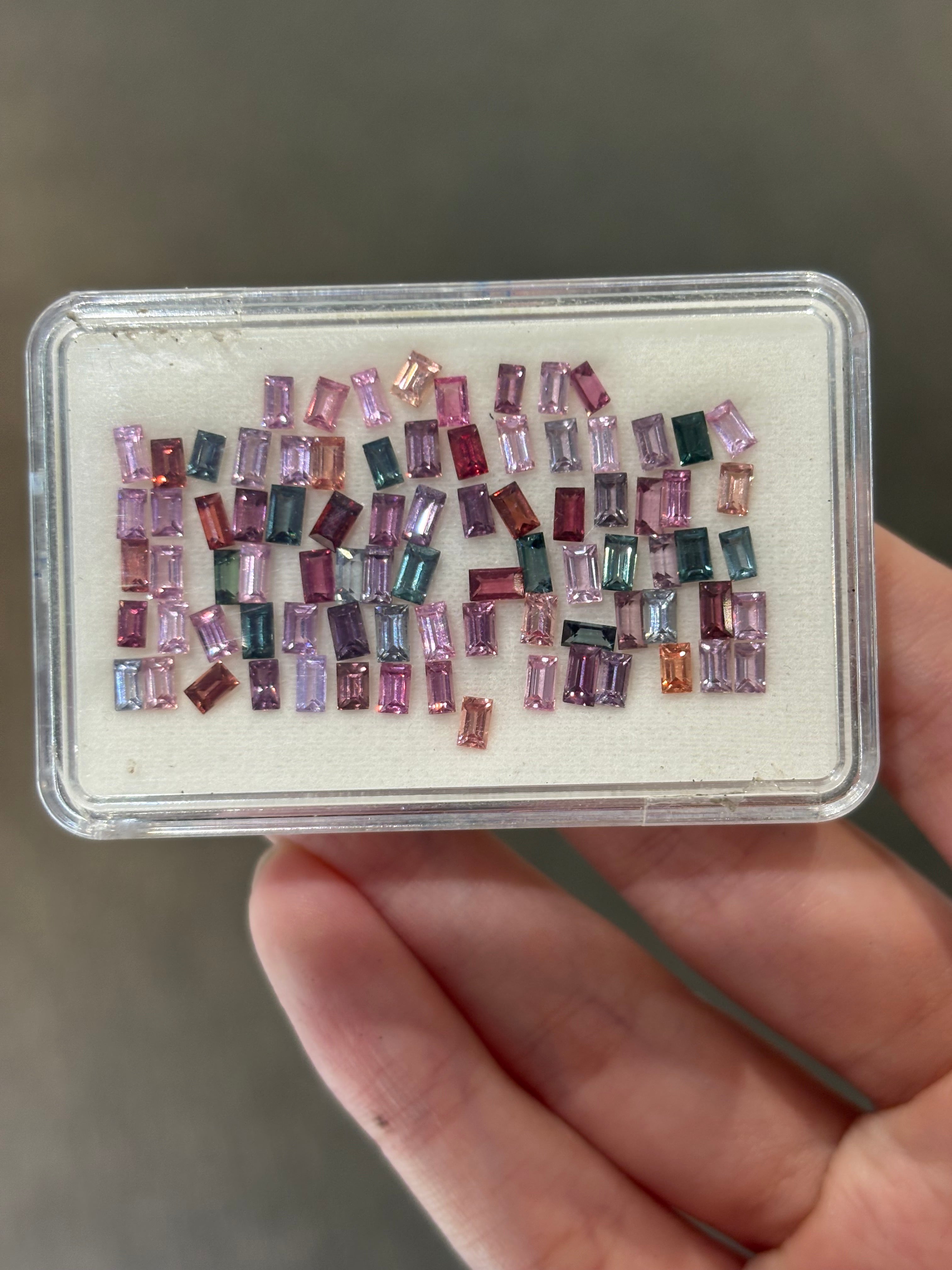 10.02ct Multi Spinel Baguette Set DXBCS4618