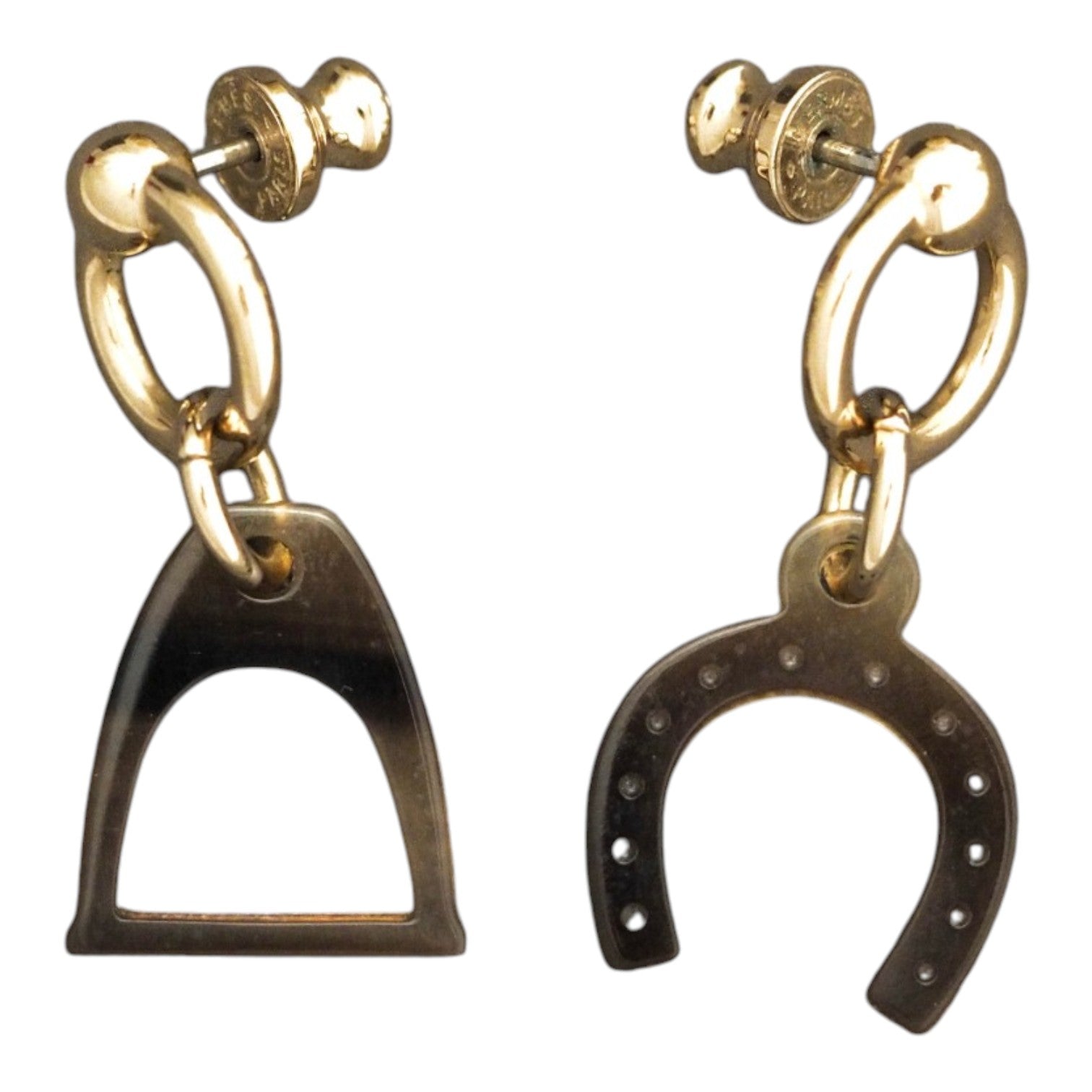 Hermes Accessories Amulette Equestre Earrings