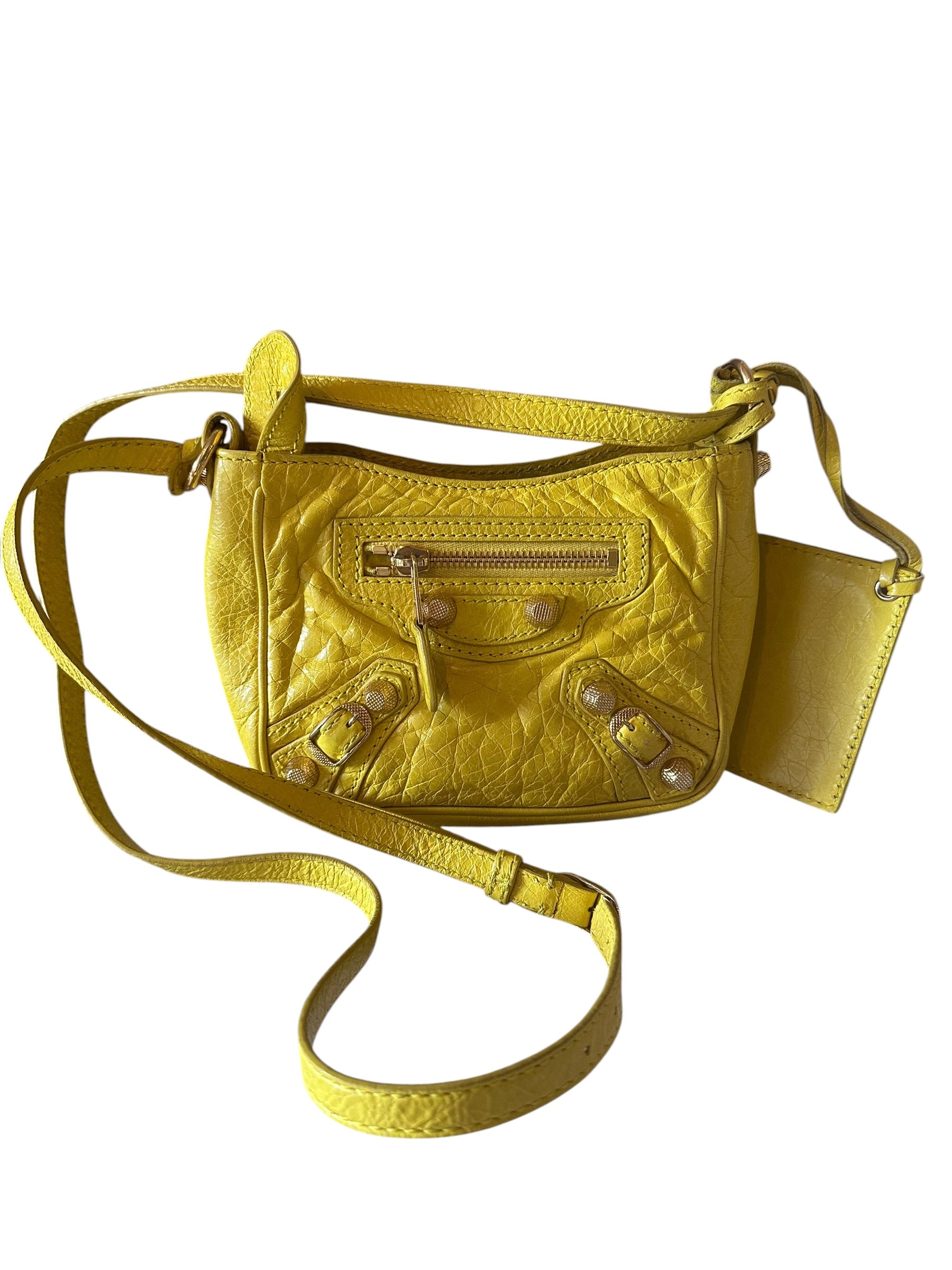 Balenciaga City Crossbody Yellow Bag