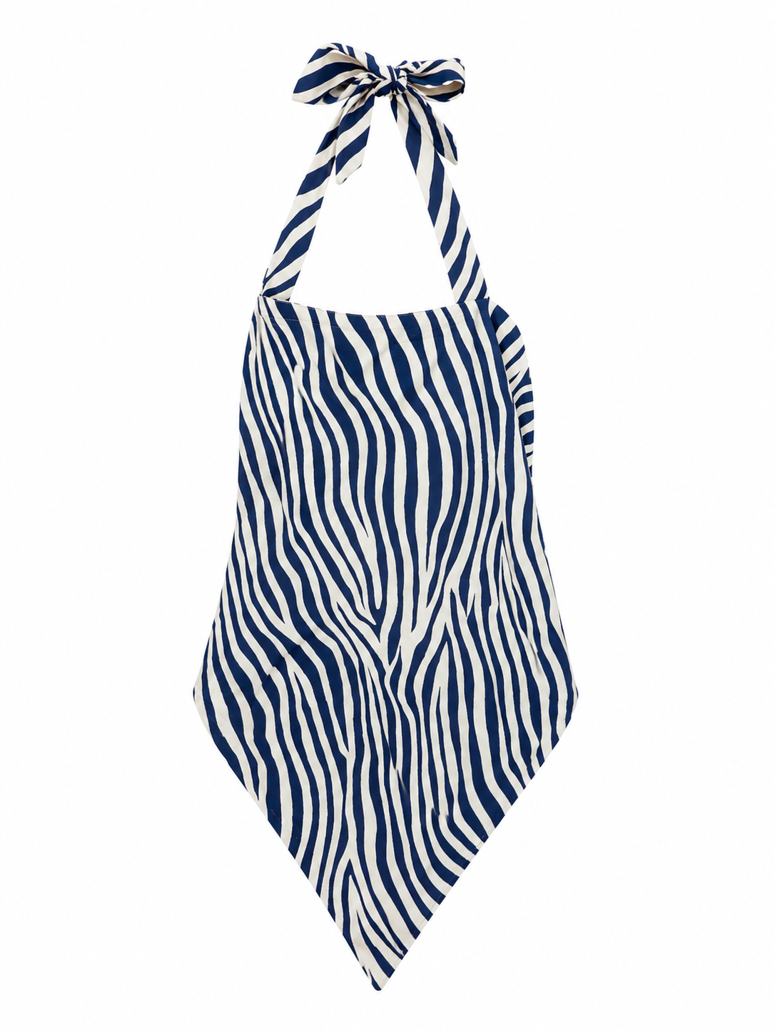 SCARF TOP ZEBRA NAVY MCL13093