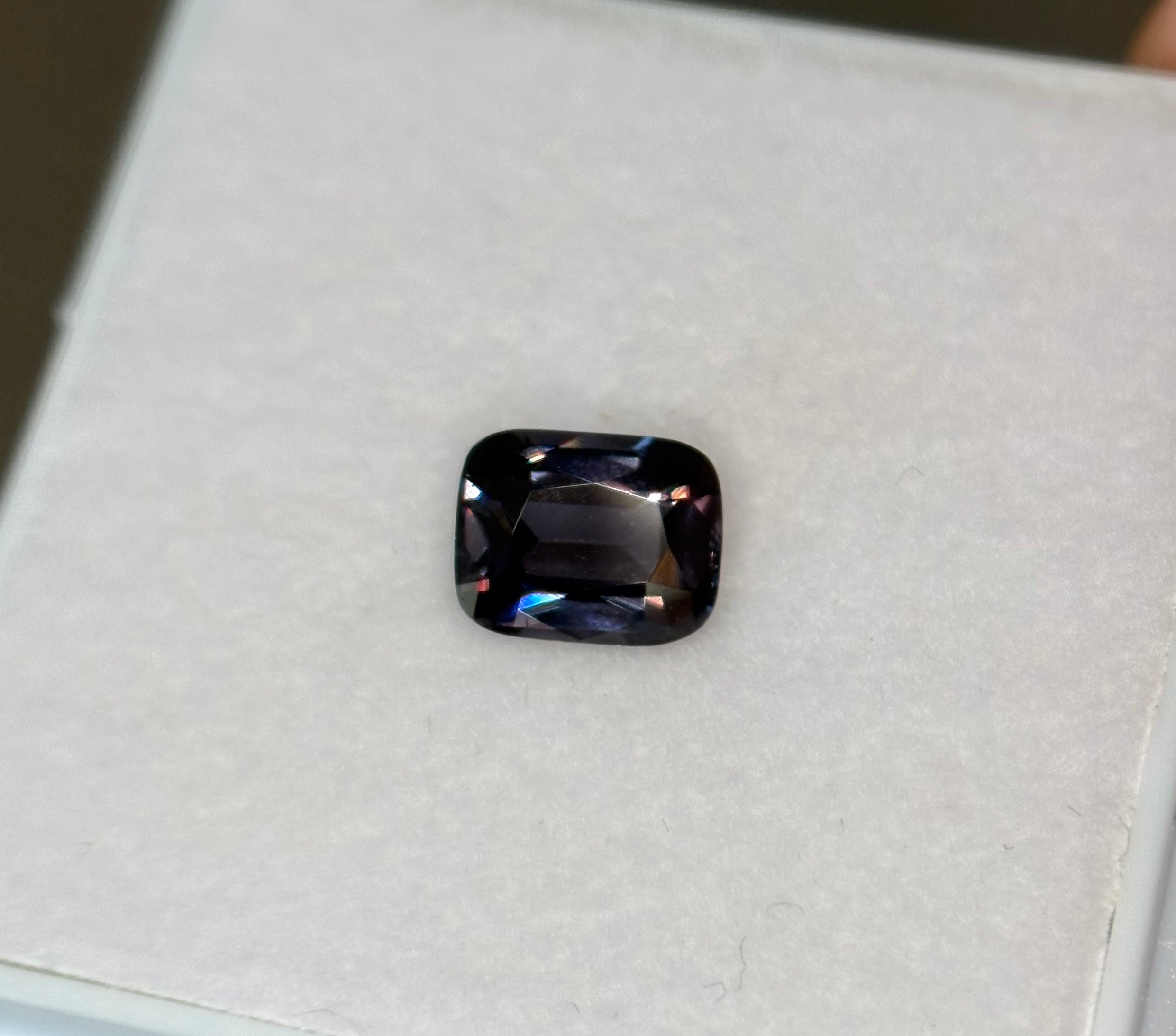 2.01ct Deep Purple-Blue Spinel Long Cushion DXBCS1536