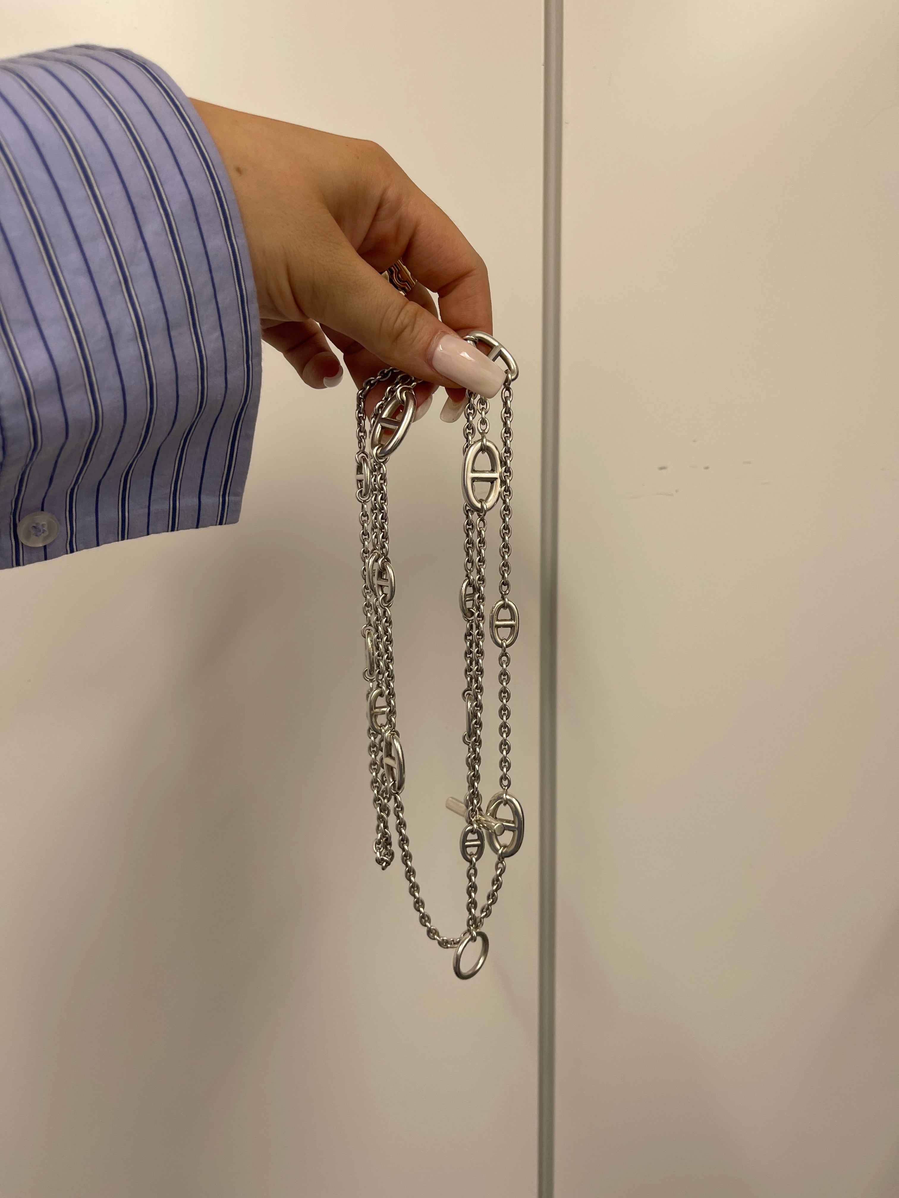 Hermes  Chaine d'Ancre Long Necklace - AJC0623