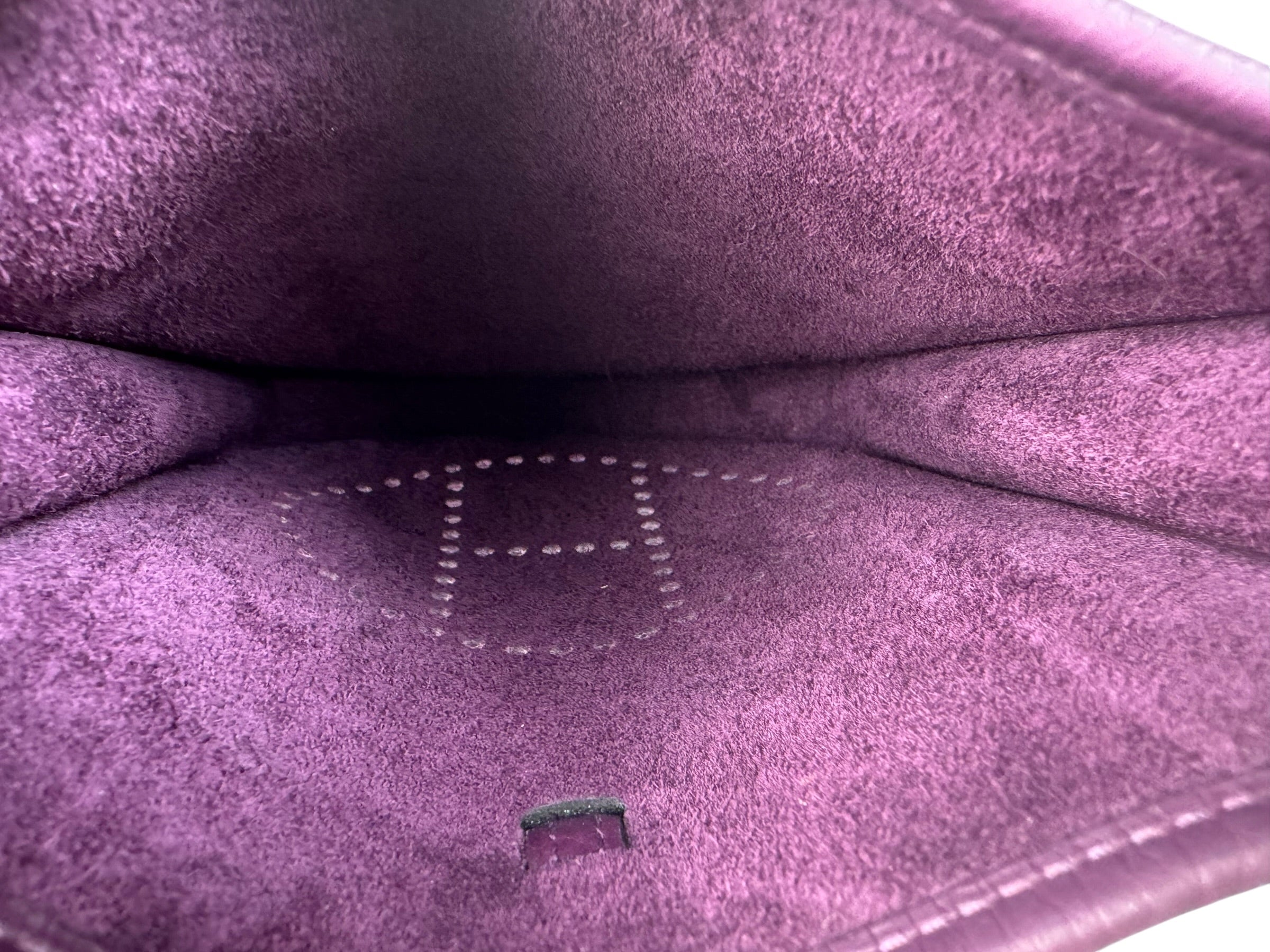 Hermes Mini Evelyne Purple Bag - Full Set