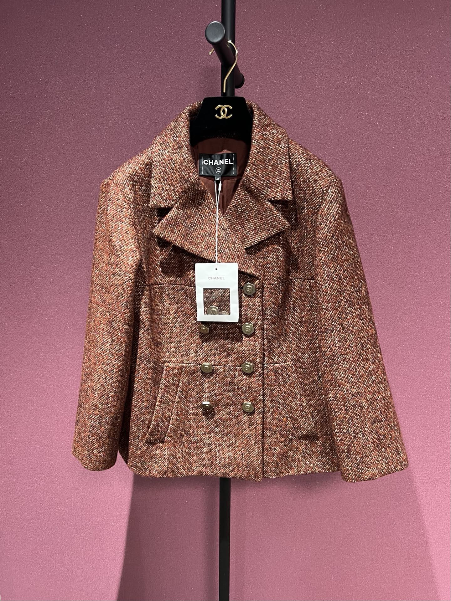 CHANEL 2018A HAMBURG JACKET BROWN FT102254