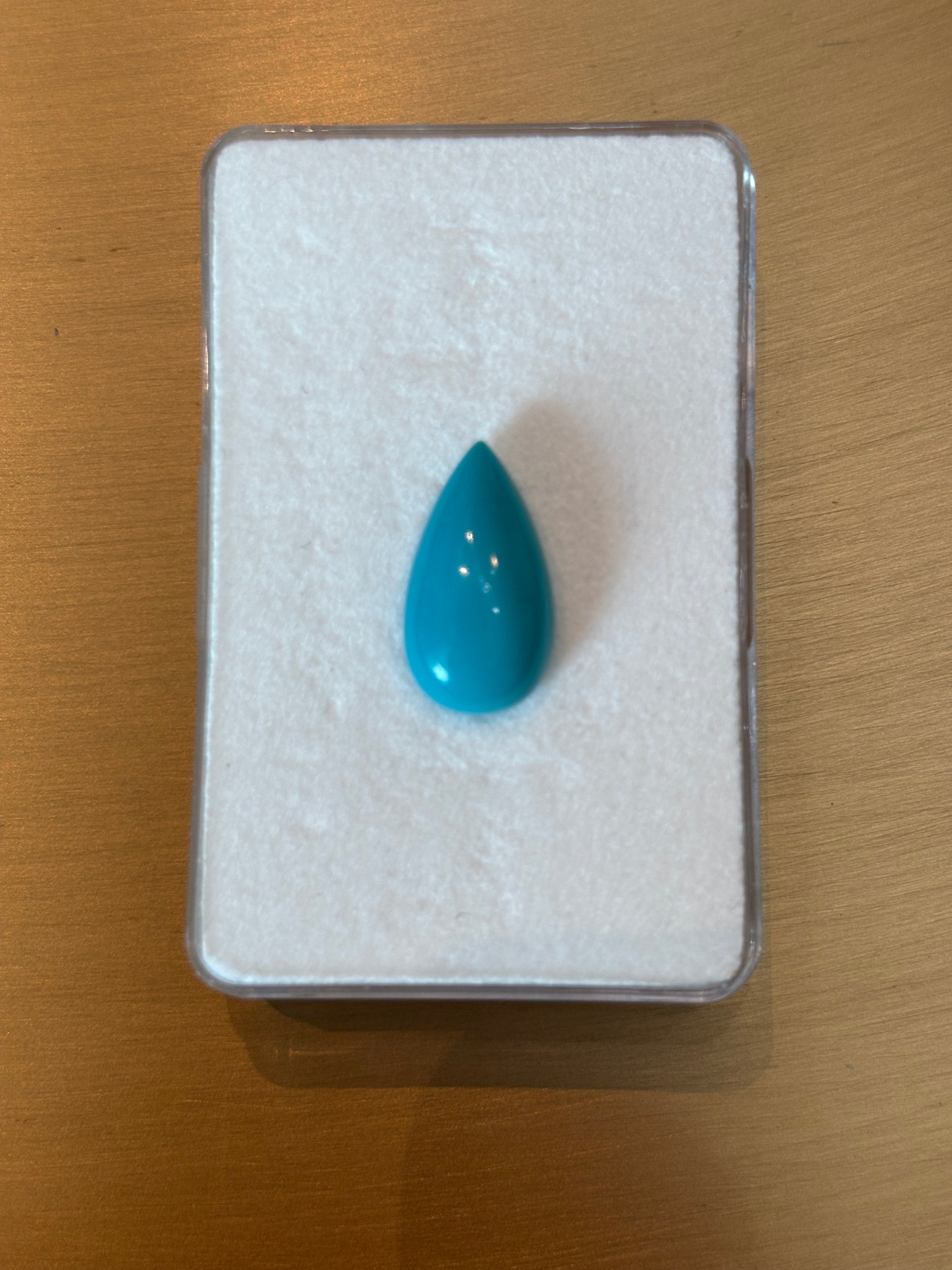 5.70ct Sleeping Beauty Arizona Turquoise Pear* THAIC0037
