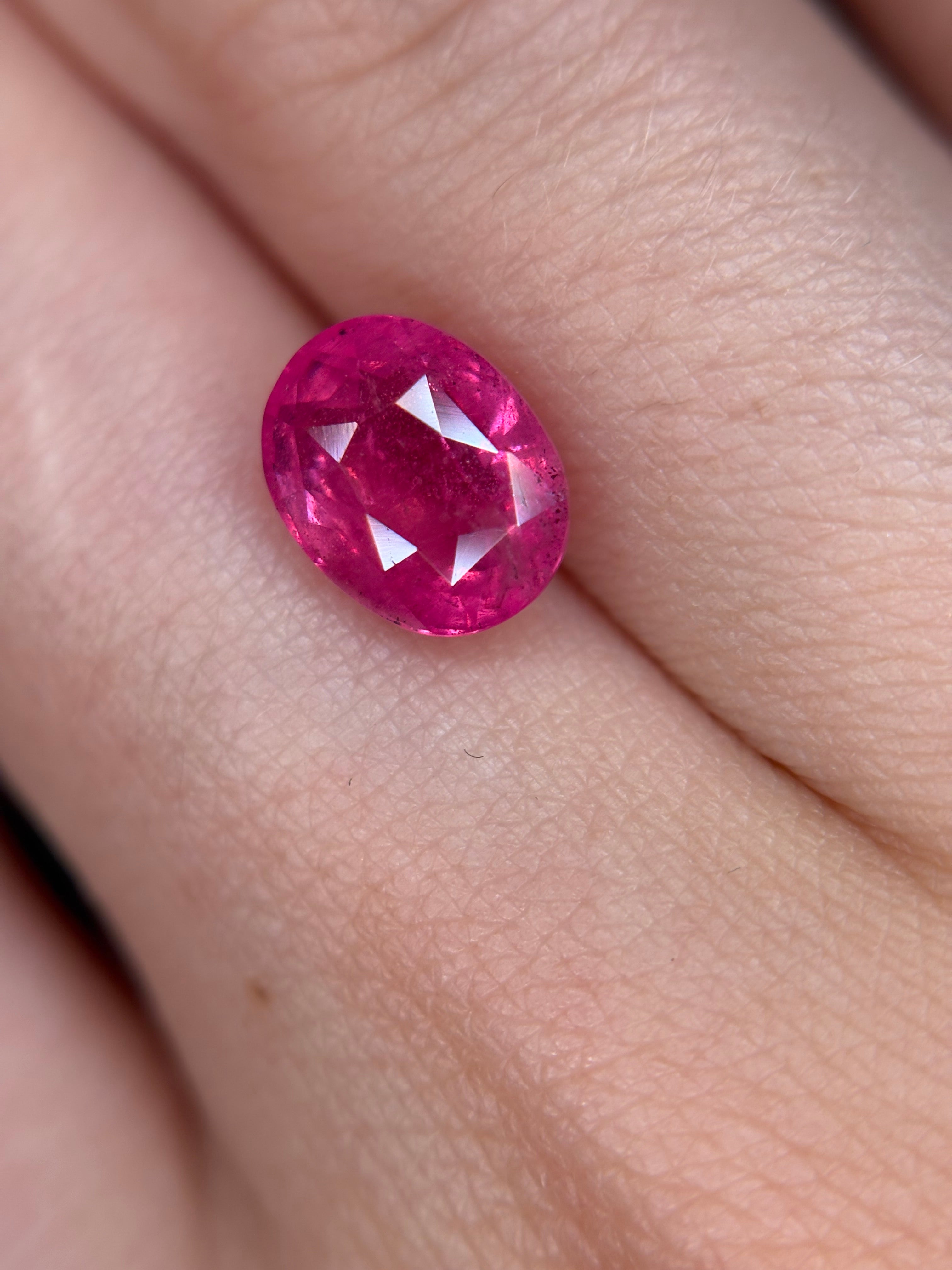 2.06ct Vivid Pink Spinel Mahenge DXBCS5727