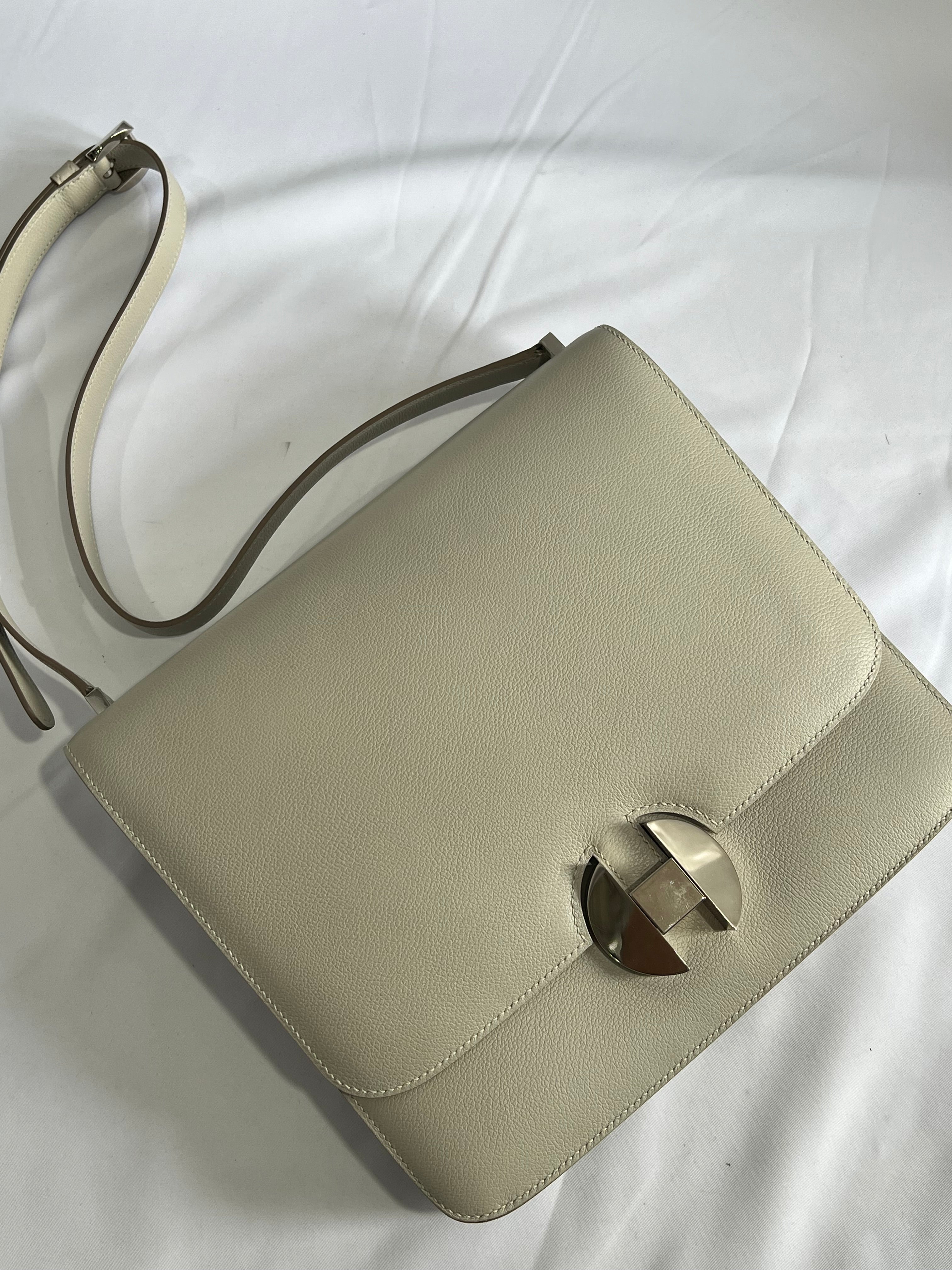 HERMES GRIS PERLE EVERCOLOR 2002 BAG #D SYC1954