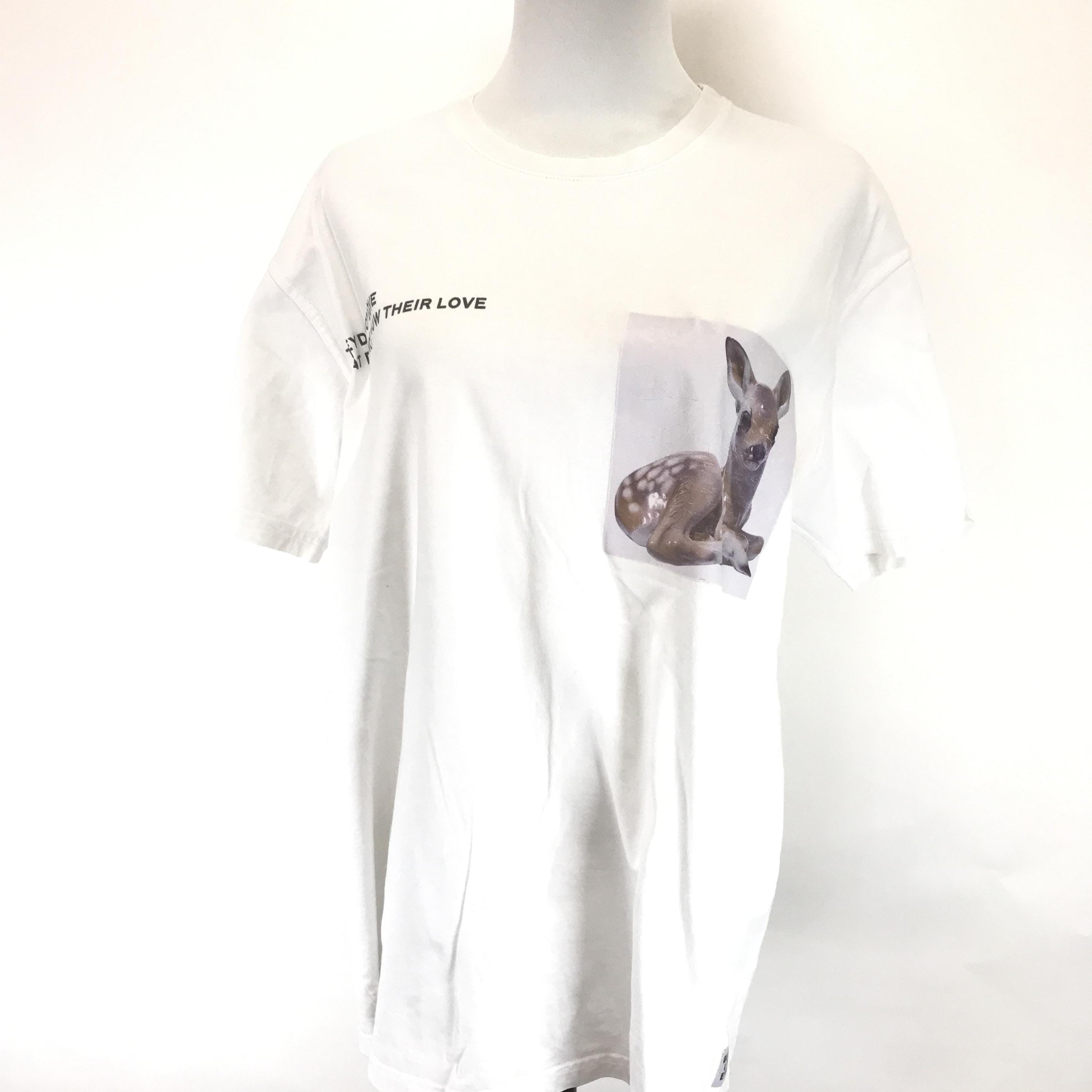 Burberry Bambi Graphic White Cotton T-Shirt C319851