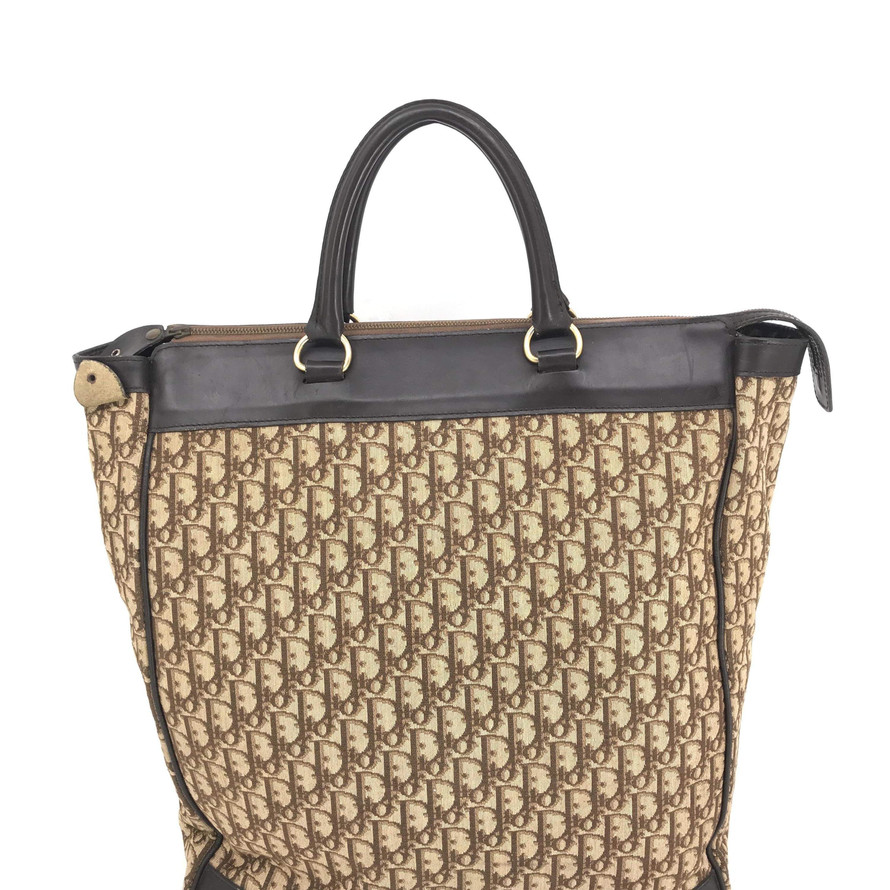 Vintage Trotter Monogram Cloth Travel Tote C290444