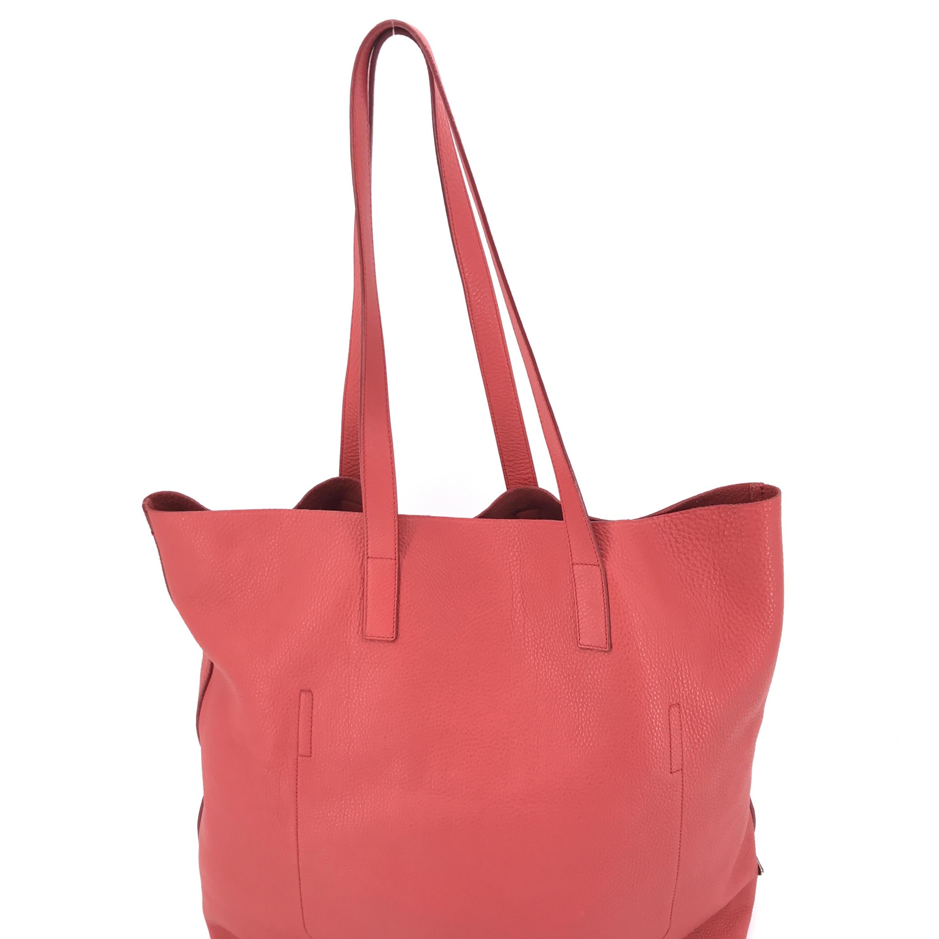 Prada Red Leather Tote bag C319288