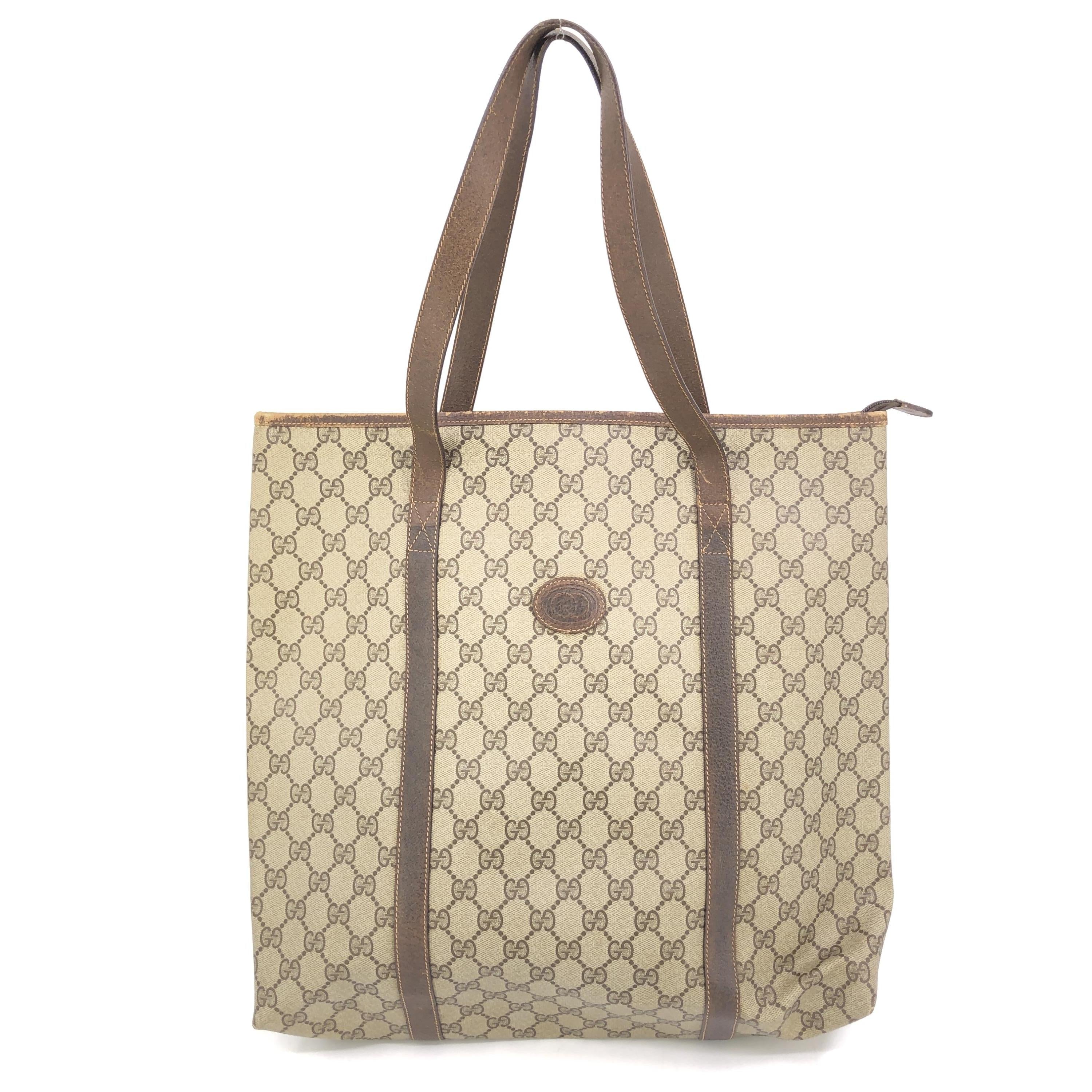 Gucci Beige GG Monogram Tote Bag C323211
