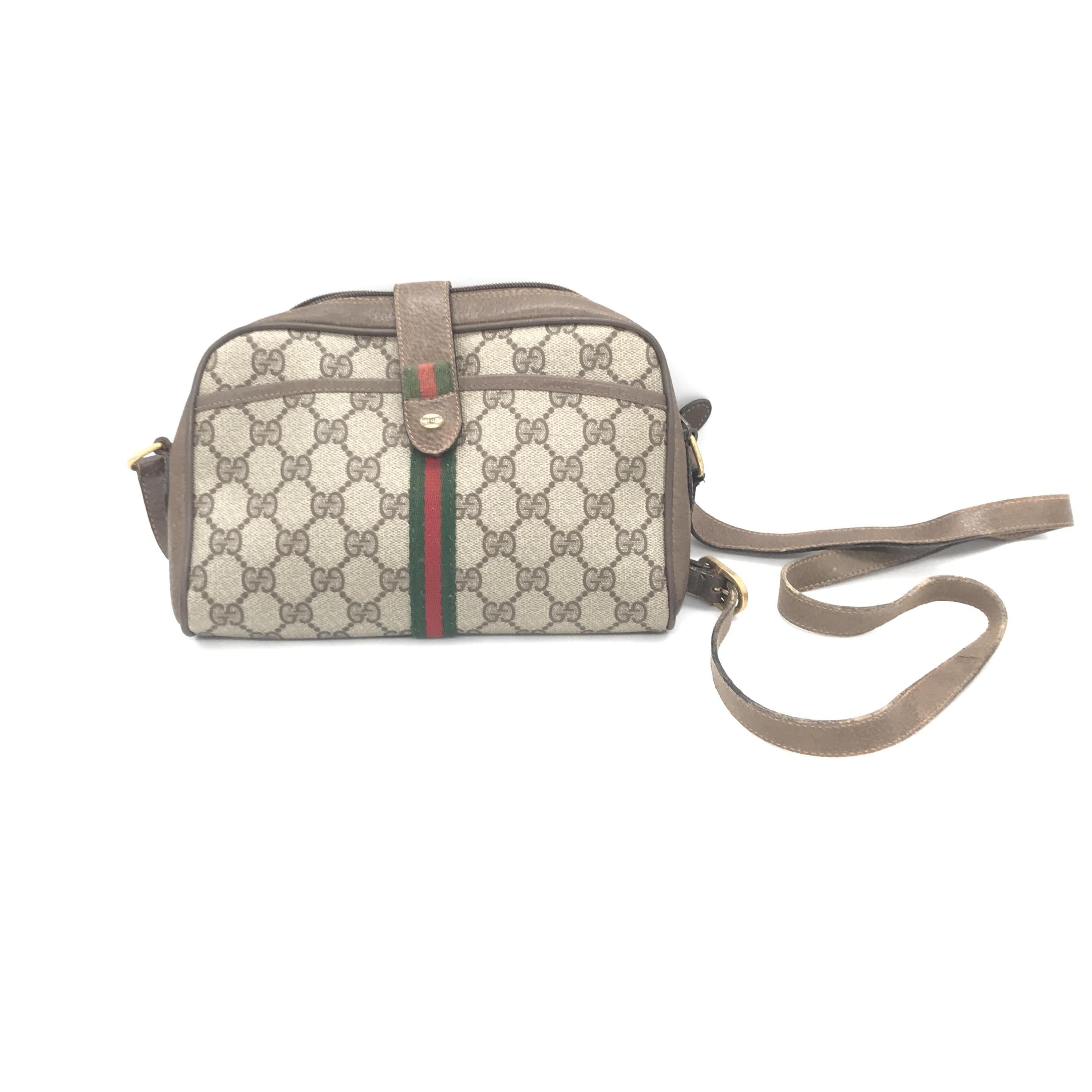 Gucci Vintage GG Canvas Crossbody Bag C290707